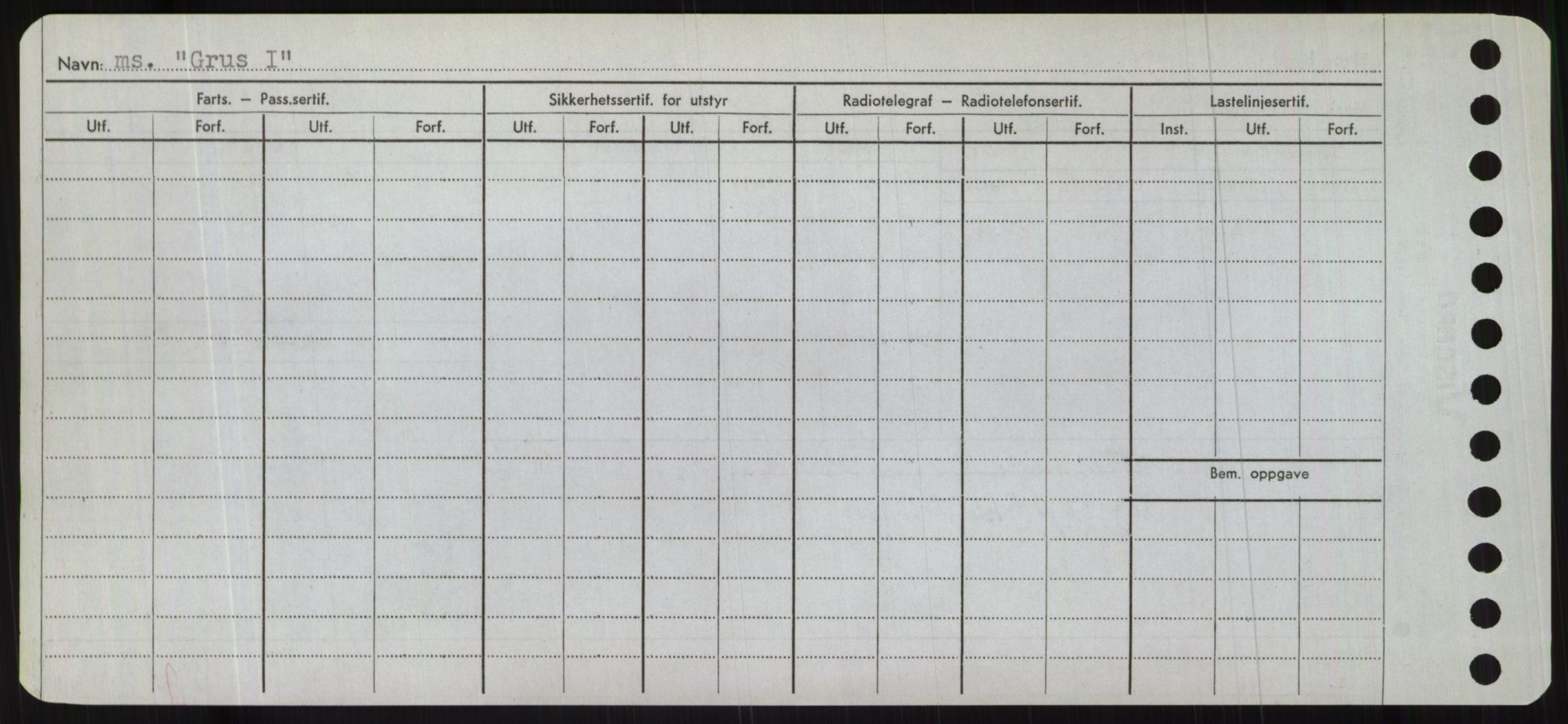 Sjøfartsdirektoratet med forløpere, Skipsmålingen, RA/S-1627/H/Hc/L0001: Lektere, A-Y, s. 214