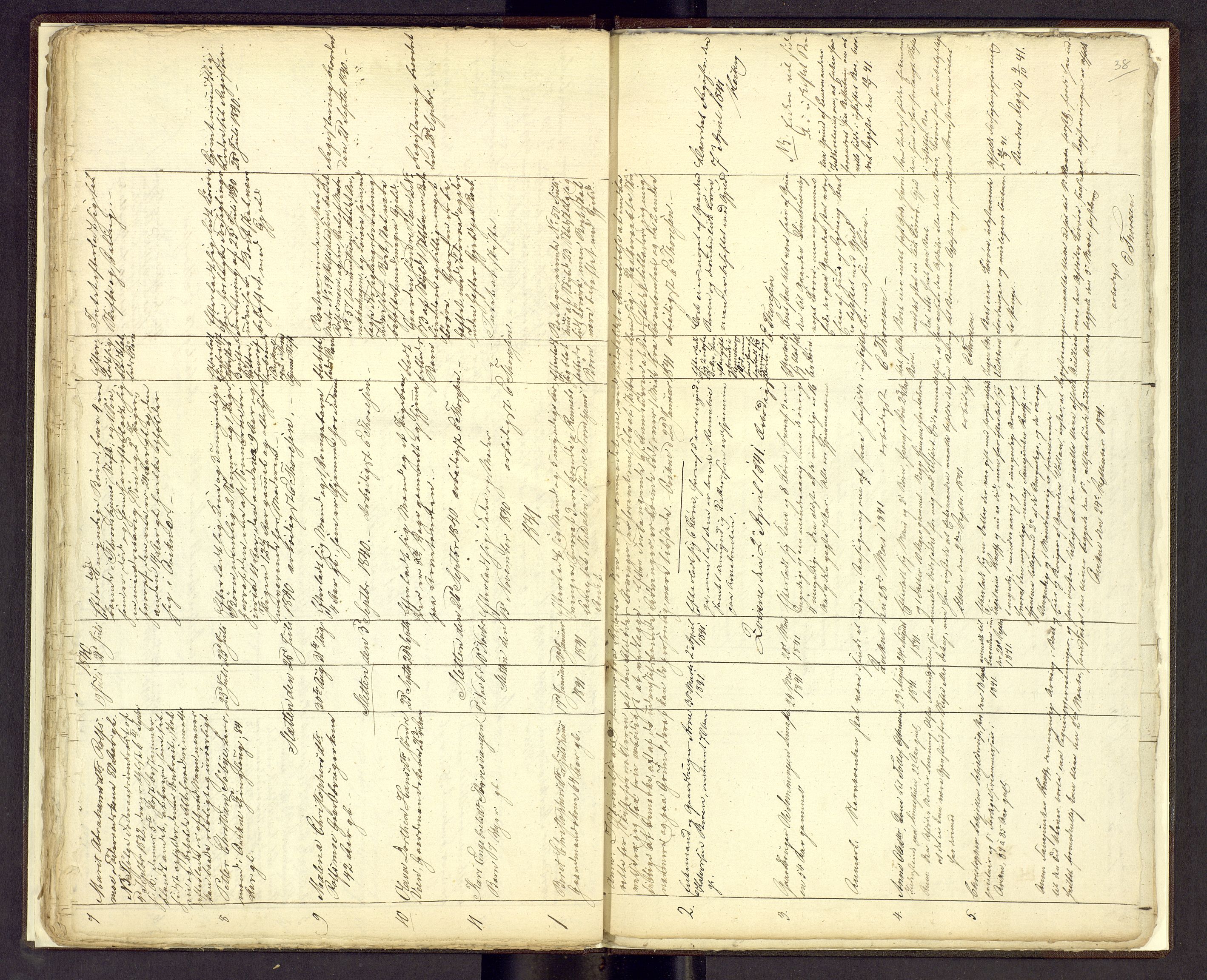 Nord-Østerdal tingrett, SAH/TING-020/J/Jg/L0001/0001: Dødsfallsprotokoller / Dødsfallsprotokoll, 1837-1841