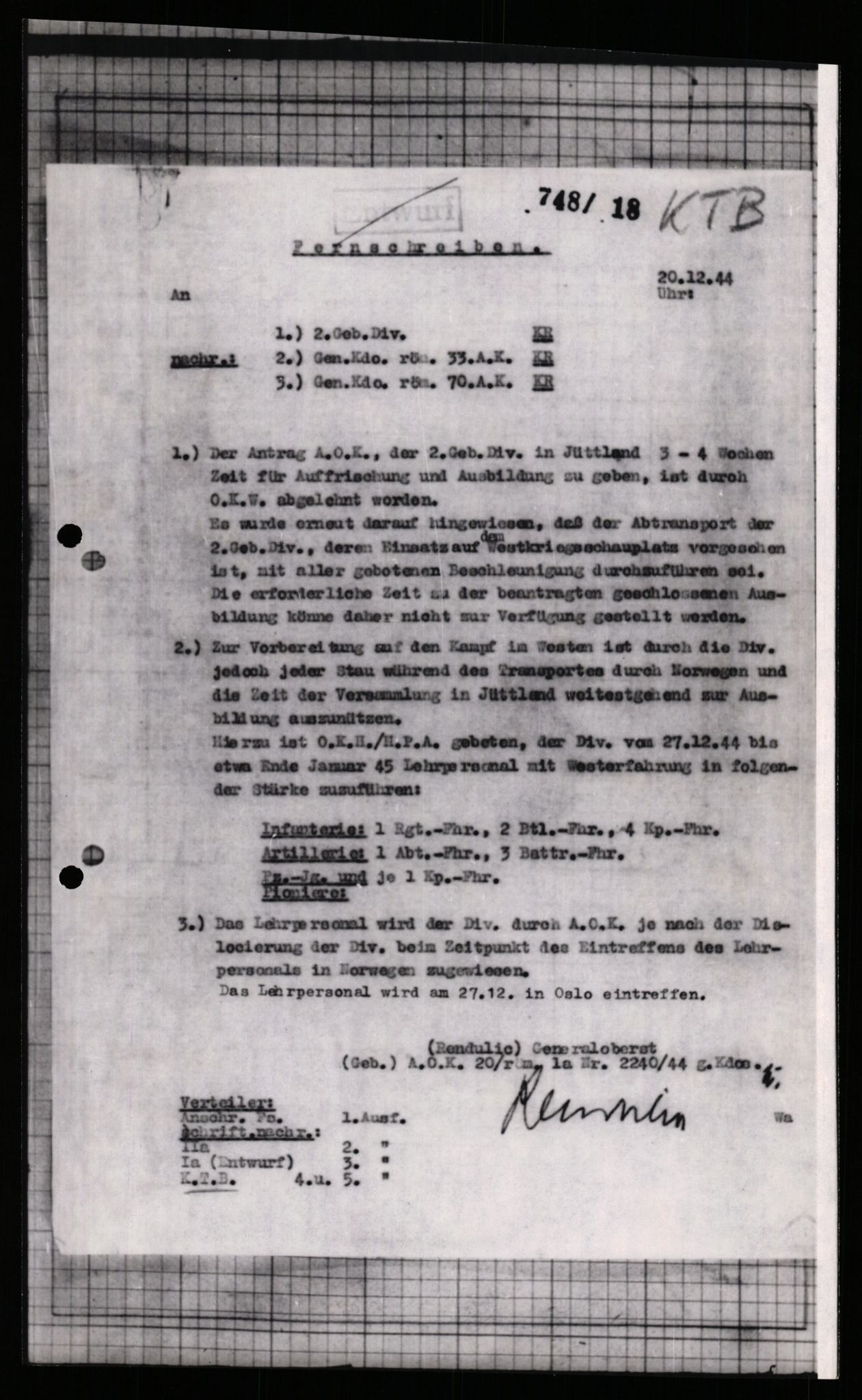 Forsvarets Overkommando. 2 kontor. Arkiv 11.4. Spredte tyske arkivsaker, AV/RA-RAFA-7031/D/Dar/Dara/L0005: Krigsdagbøker for 20. Gebirgs-Armee-Oberkommando (AOK 20), 1942-1944, s. 383