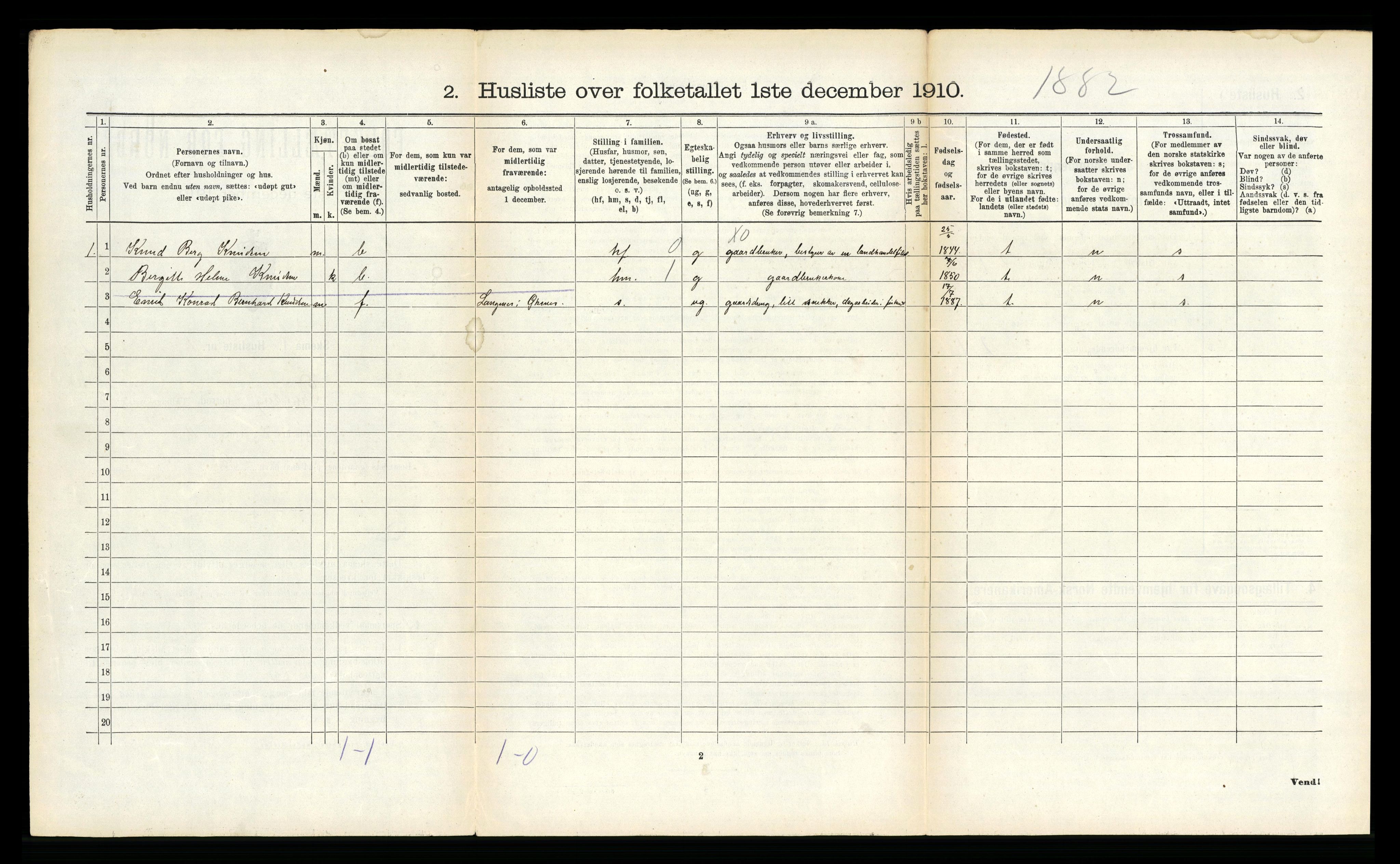 RA, Folketelling 1910 for 1872 Dverberg herred, 1910, s. 219