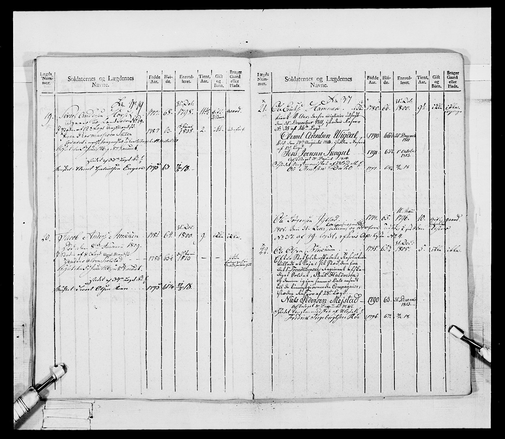 Generalitets- og kommissariatskollegiet, Det kongelige norske kommissariatskollegium, AV/RA-EA-5420/E/Eh/L0083a: 2. Trondheimske nasjonale infanteriregiment, 1810, s. 67