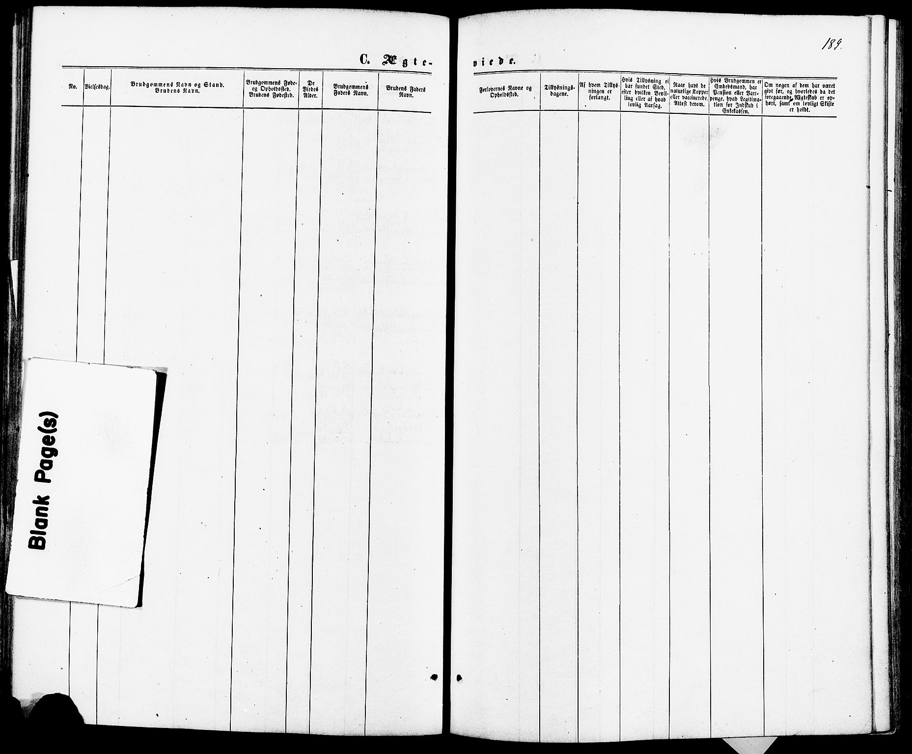 Fet prestekontor Kirkebøker, AV/SAO-A-10370a/F/Fa/L0013: Ministerialbok nr. I 13, 1867-1877, s. 189