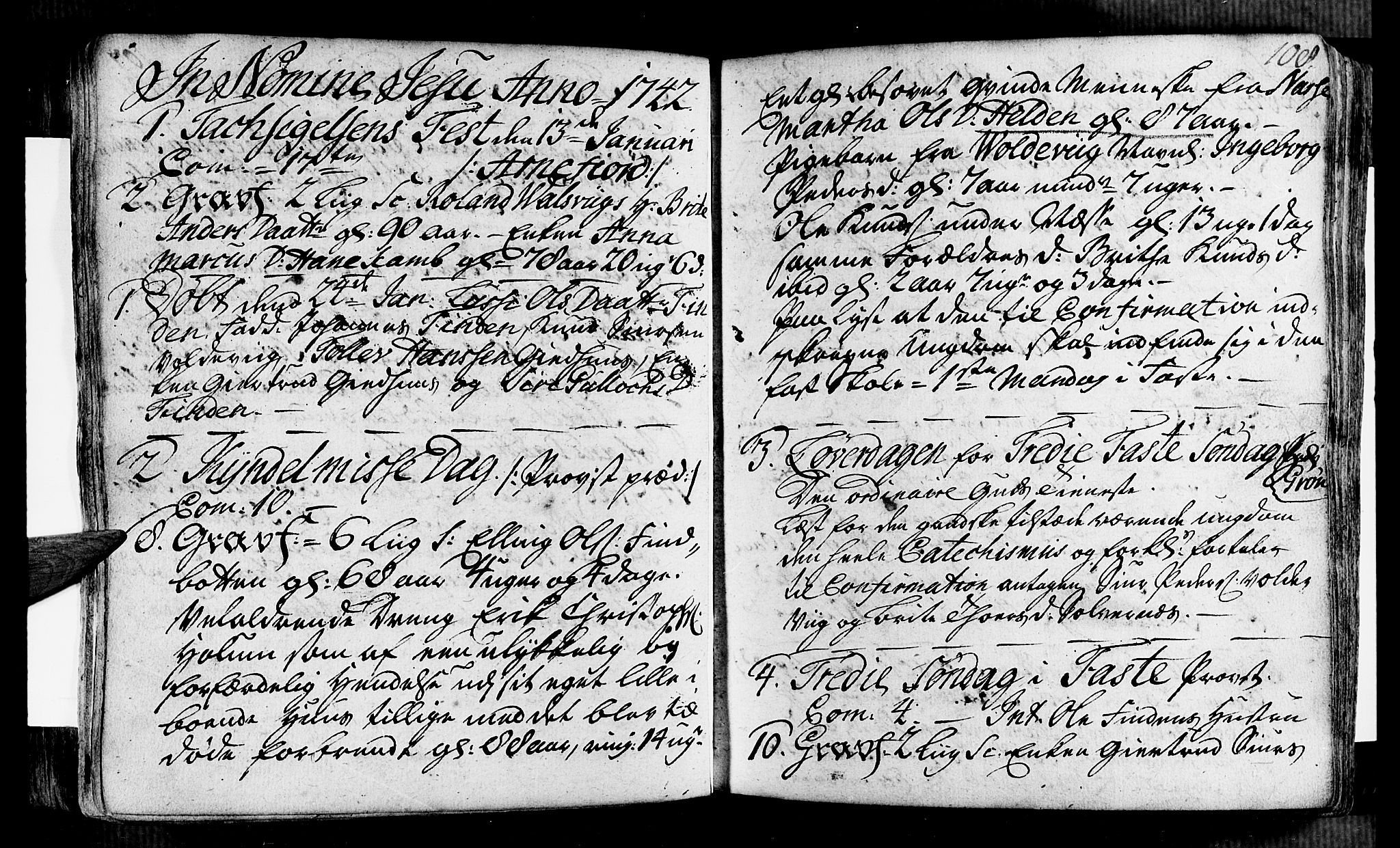 Vik sokneprestembete, SAB/A-81501: Ministerialbok nr. A 2 /2, 1740-1756, s. 108
