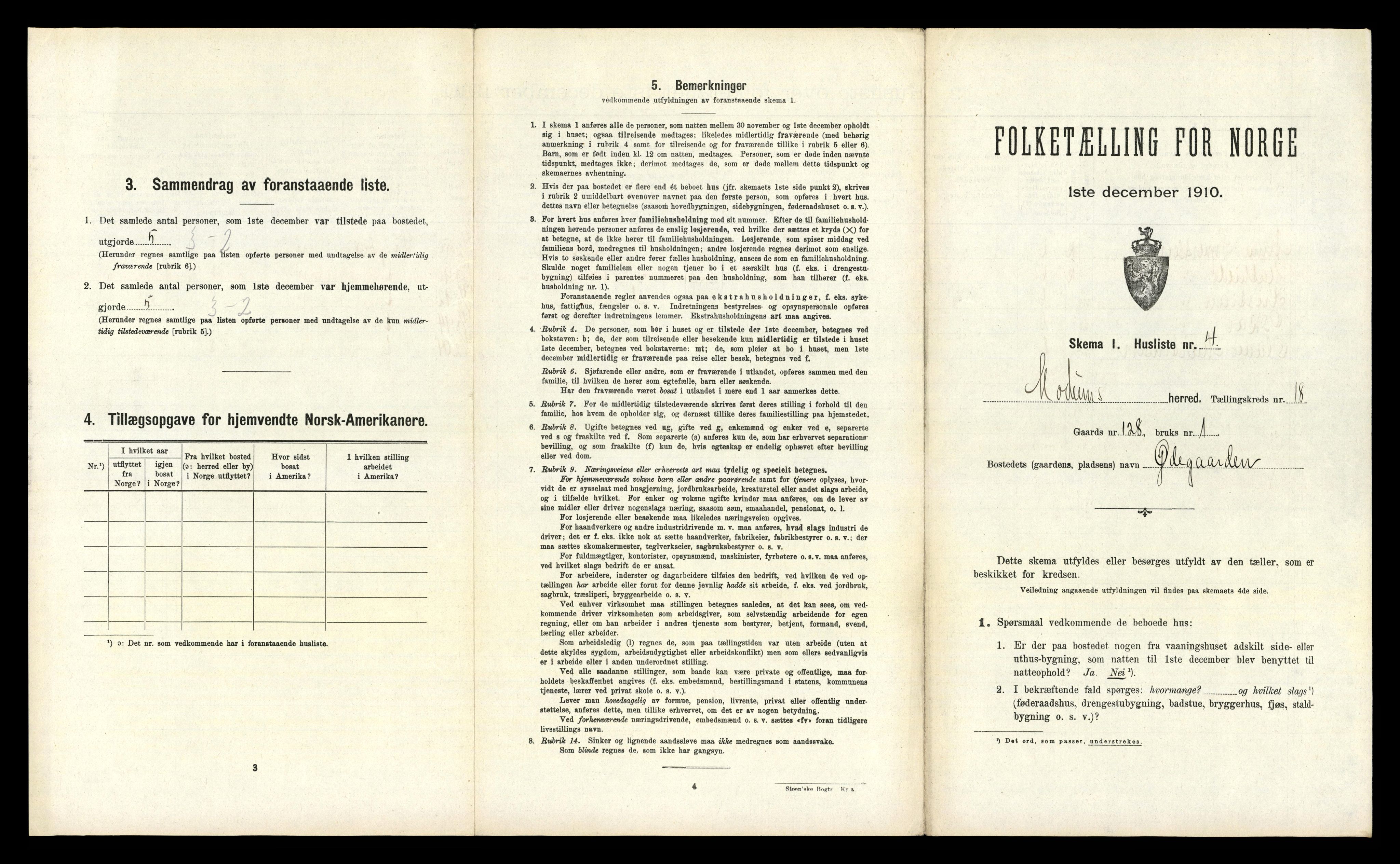 RA, Folketelling 1910 for 0623 Modum herred, 1910, s. 3030