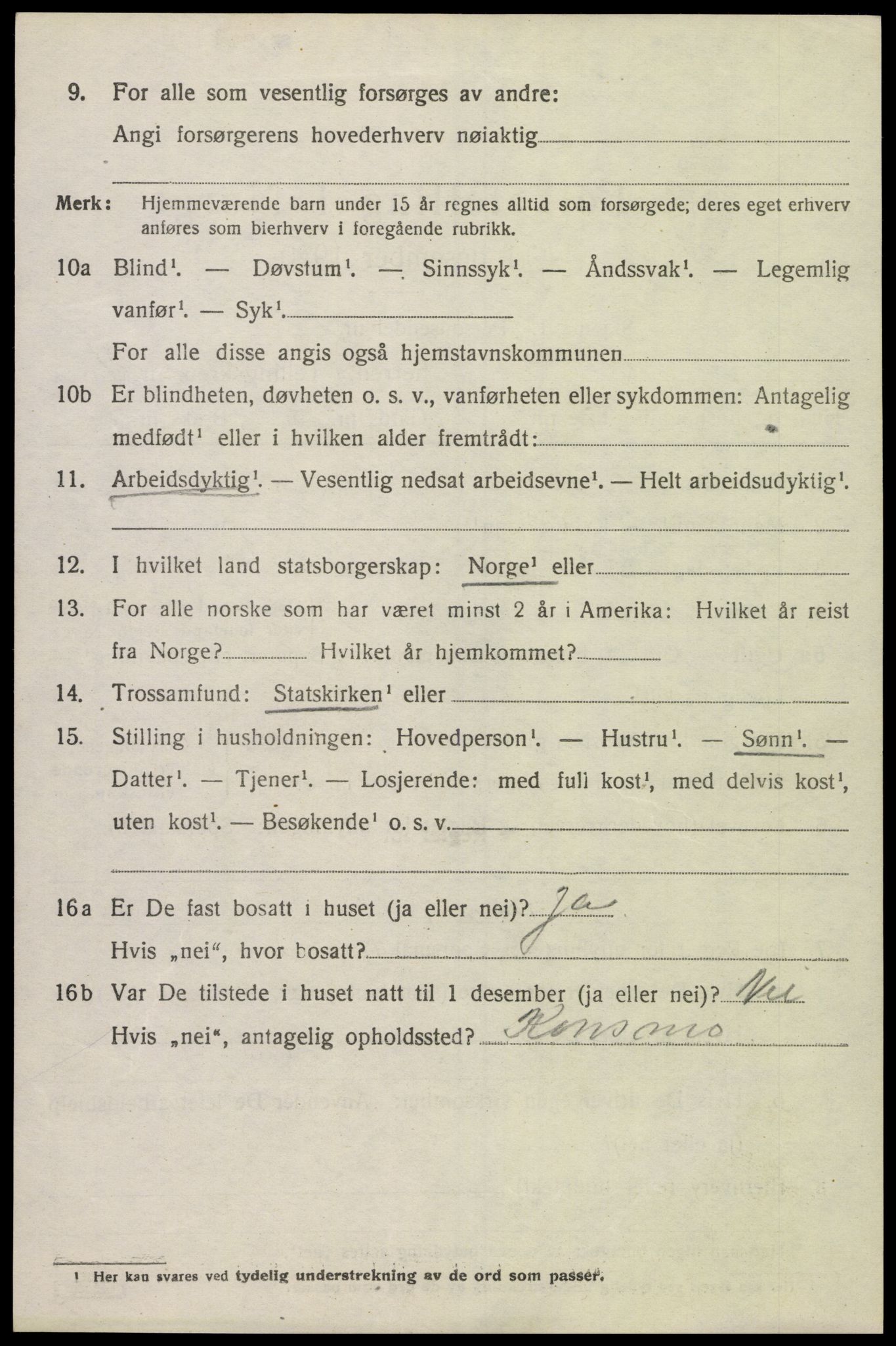 SAK, Folketelling 1920 for 1028 Vigmostad herred, 1920, s. 1210