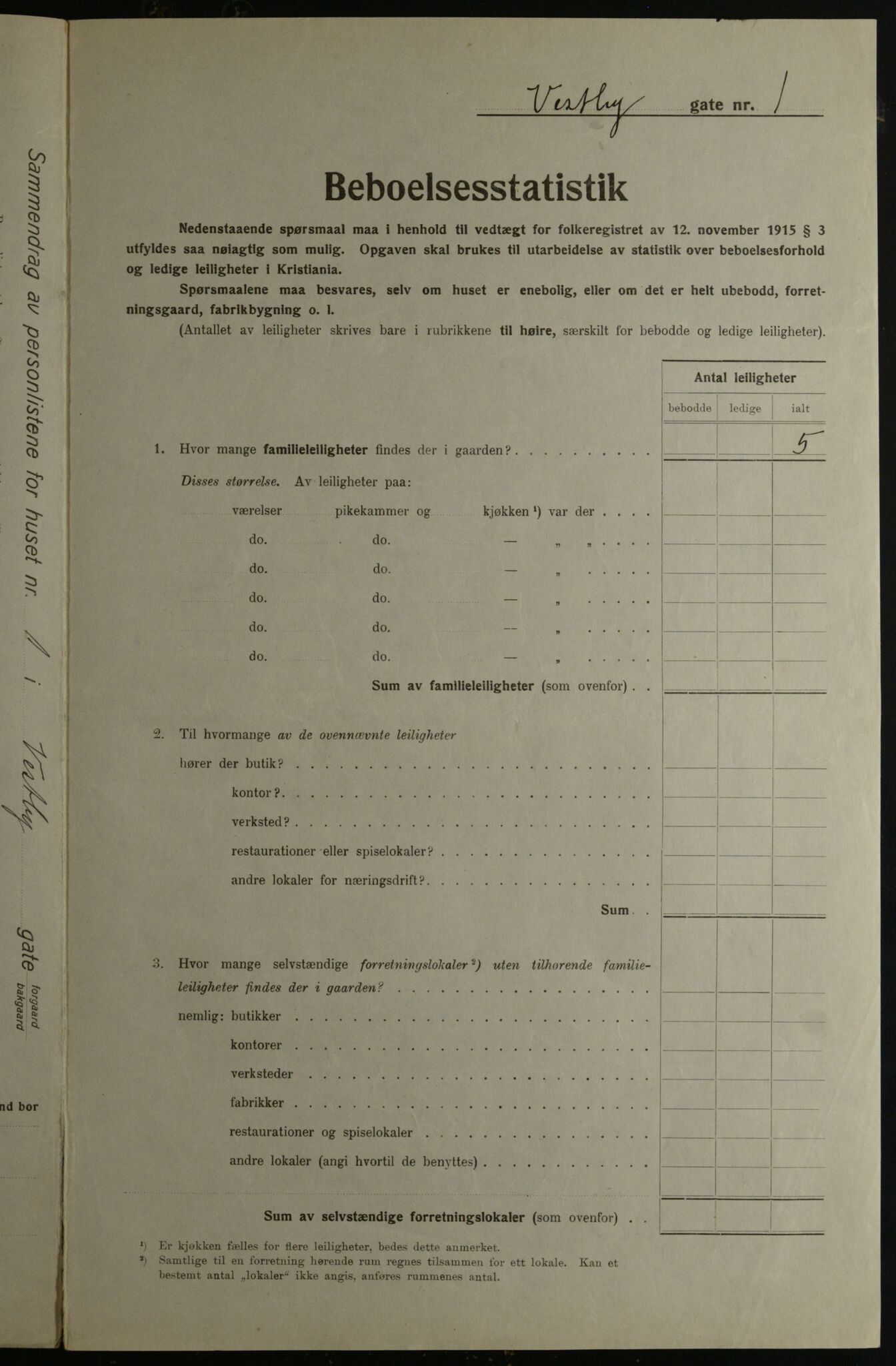 OBA, Kommunal folketelling 1.12.1923 for Kristiania, 1923, s. 109891