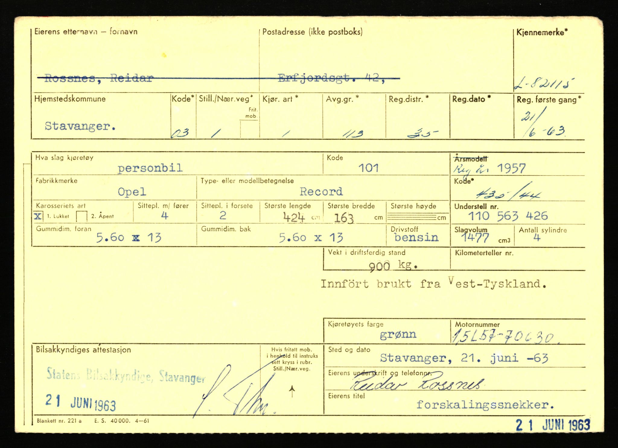 Stavanger trafikkstasjon, AV/SAST-A-101942/0/F/L0071: L-80500 - L-82199, 1930-1971, s. 2619