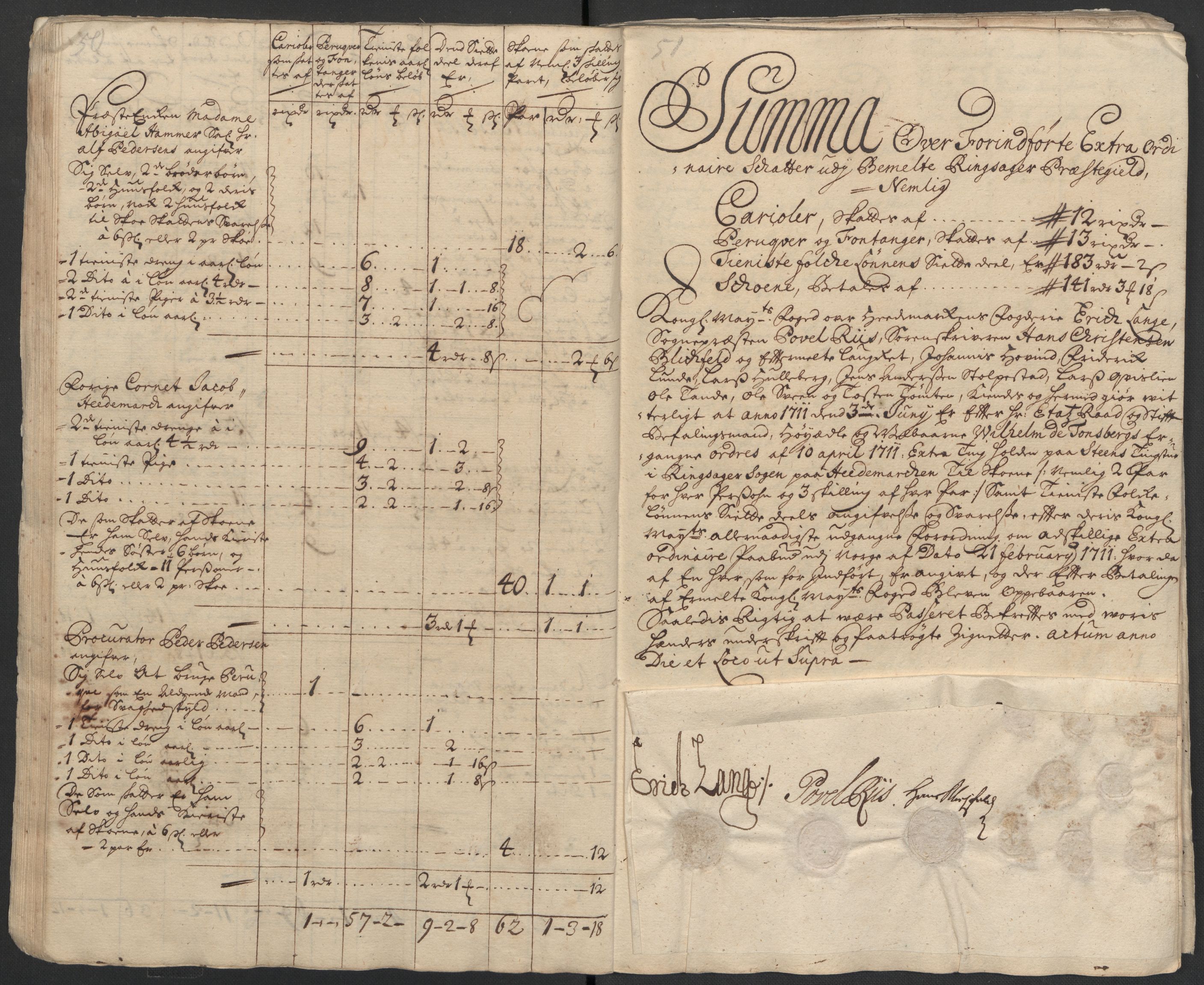 Rentekammeret inntil 1814, Reviderte regnskaper, Fogderegnskap, RA/EA-4092/R16/L1047: Fogderegnskap Hedmark, 1711, s. 234