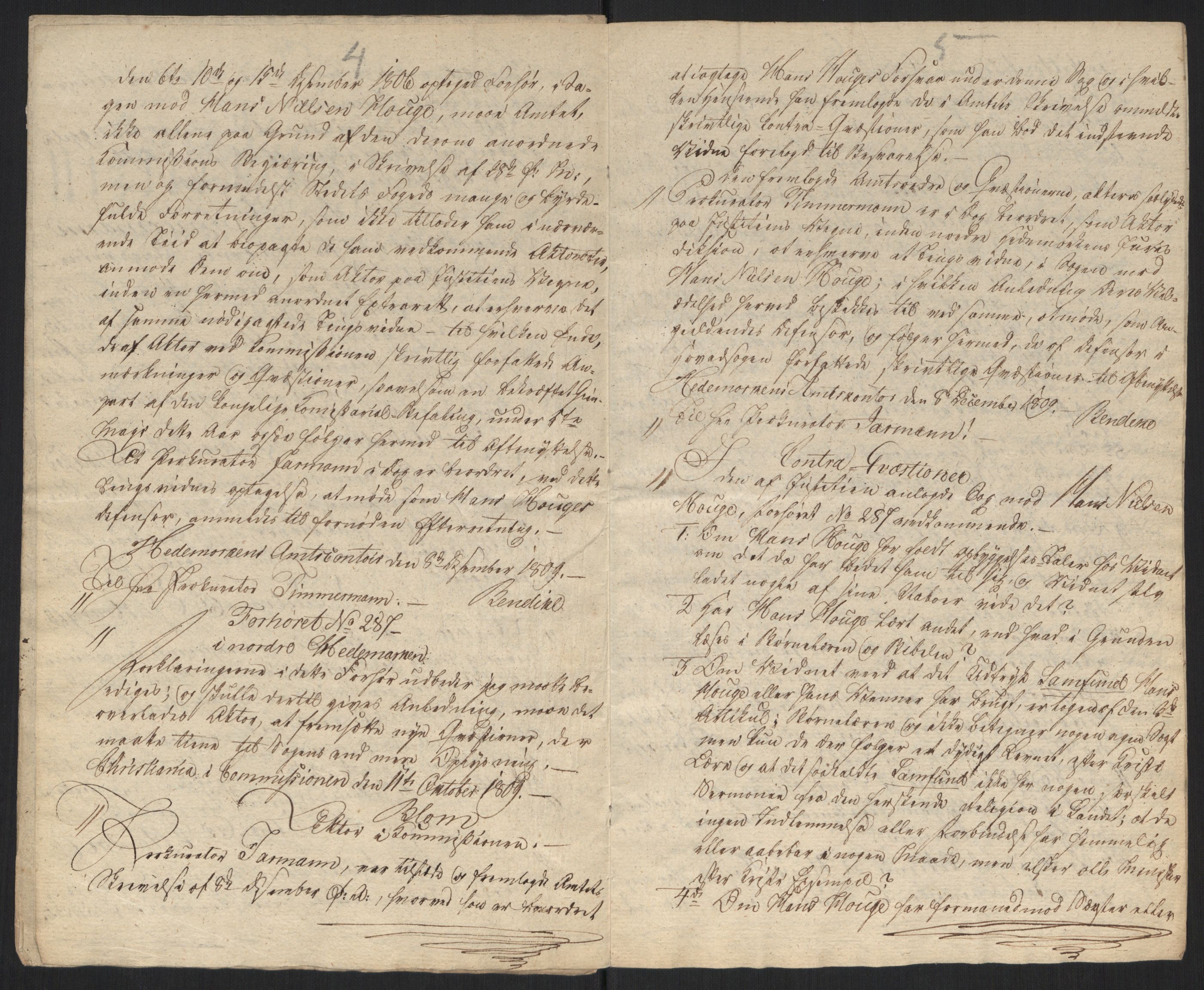 Justisdepartementet, Kommisjon i saken mot Hans Nielsen Hauge 1804, AV/RA-S-1151/D/L0004: Hans Nielsen Hauges sak, 1813, s. 43
