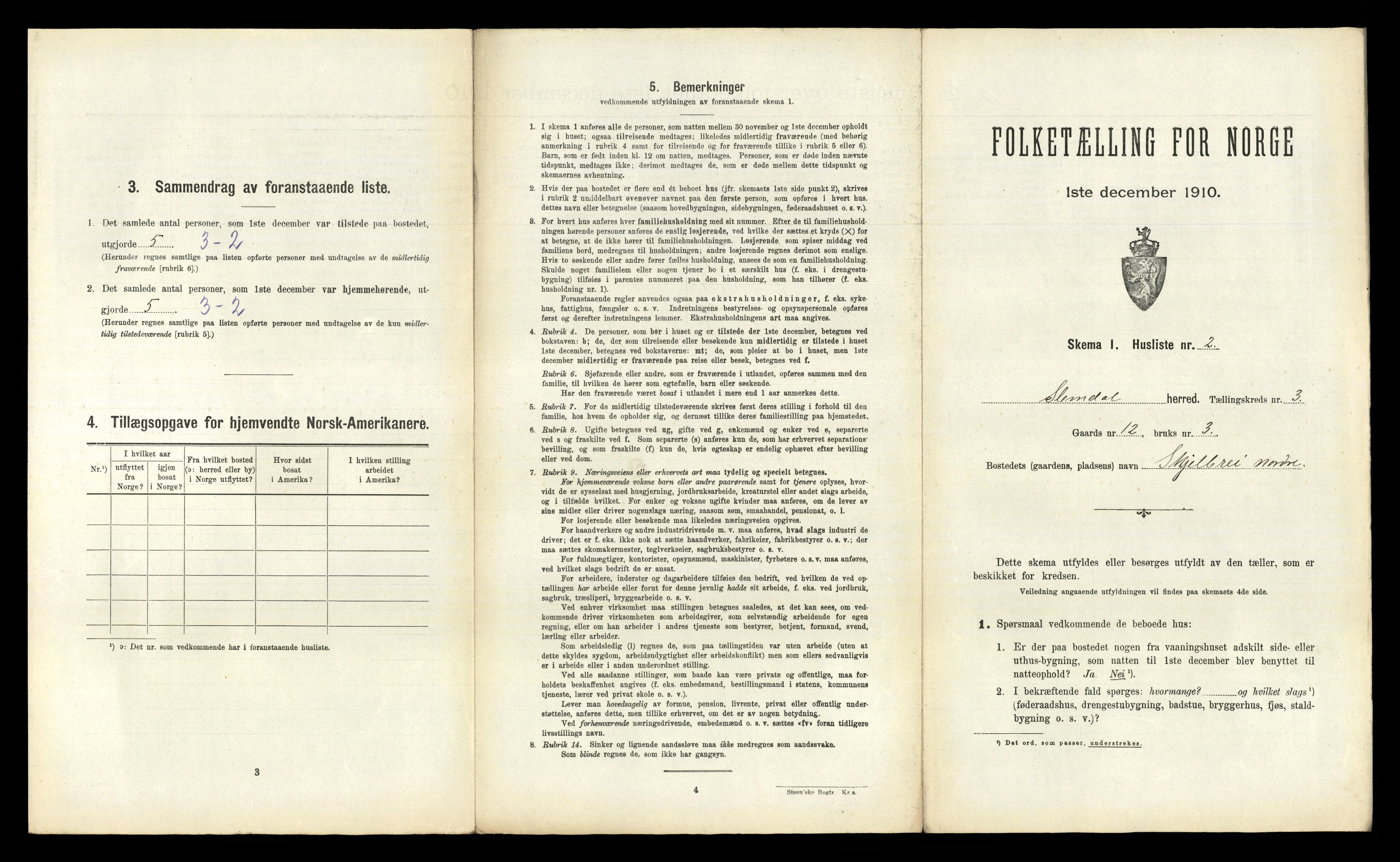 RA, Folketelling 1910 for 0811 Slemdal herred, 1910, s. 111