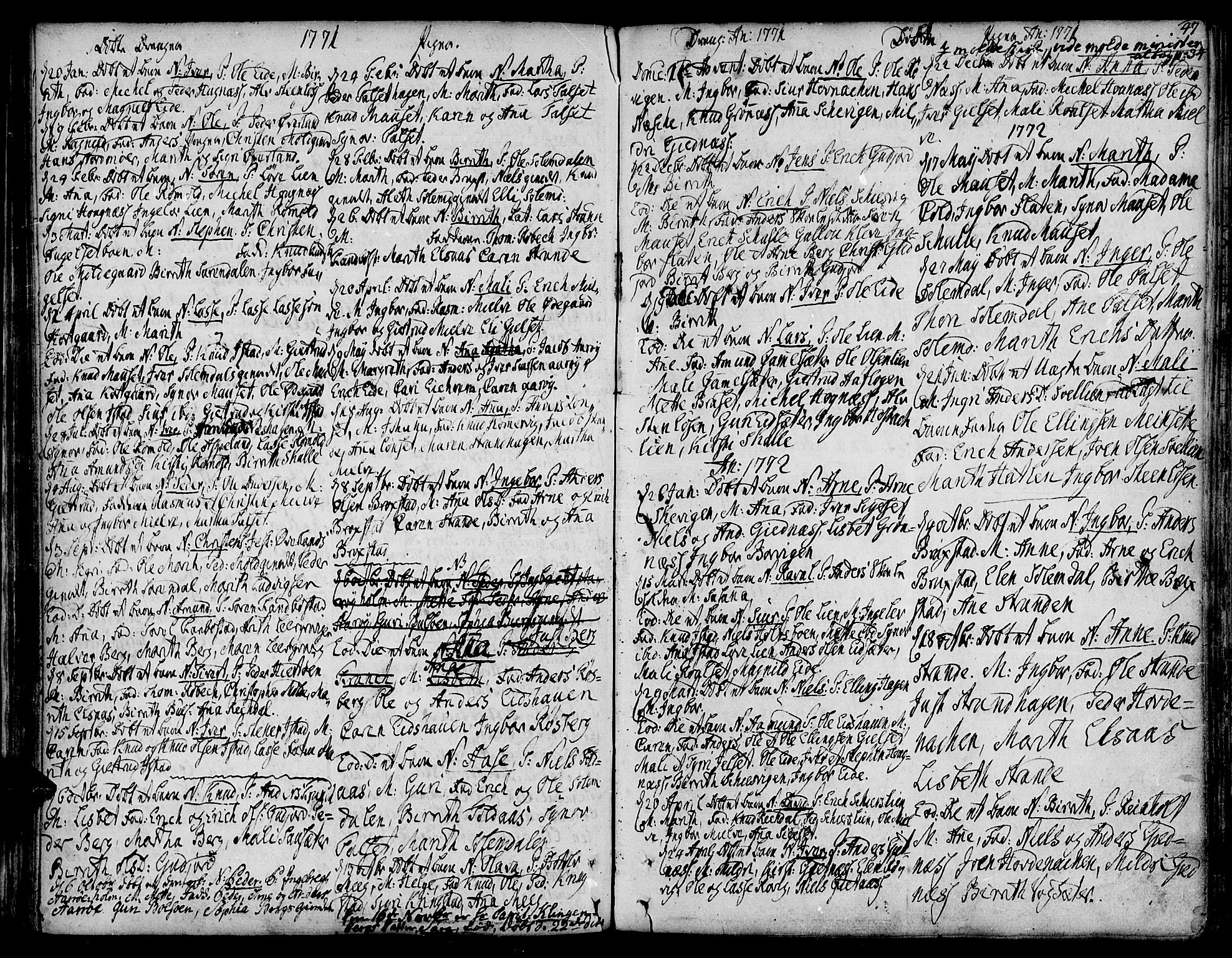 Ministerialprotokoller, klokkerbøker og fødselsregistre - Møre og Romsdal, AV/SAT-A-1454/555/L0648: Ministerialbok nr. 555A01, 1759-1793, s. 47