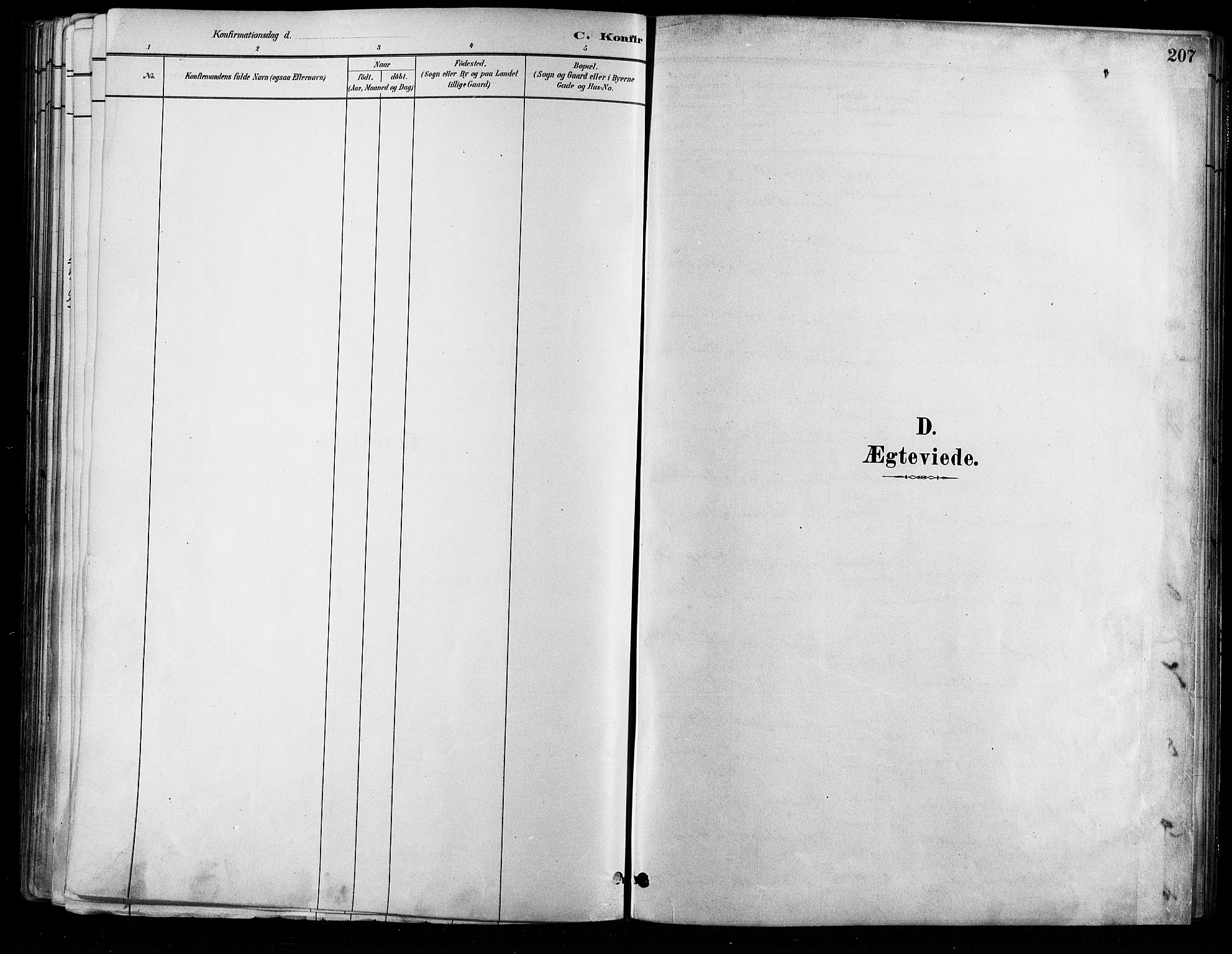 Østre Aker prestekontor Kirkebøker, AV/SAO-A-10840/F/Fa/L0006: Ministerialbok nr. I 5, 1879-1882, s. 207