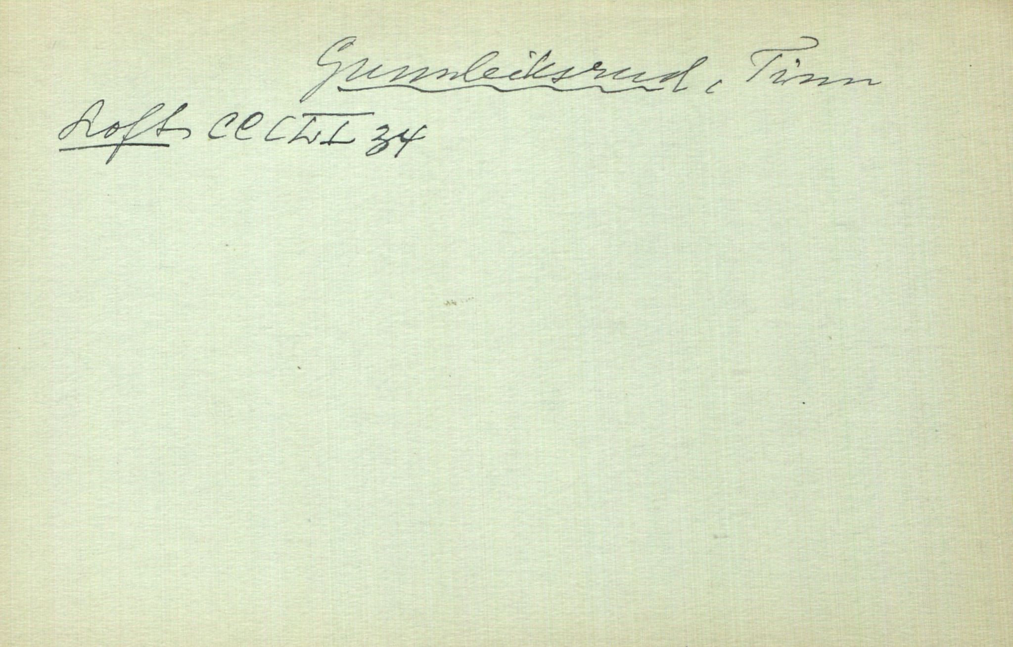 Rikard Berge, TEMU/TGM-A-1003/I/L0007: Personregister- G, 1910-1950