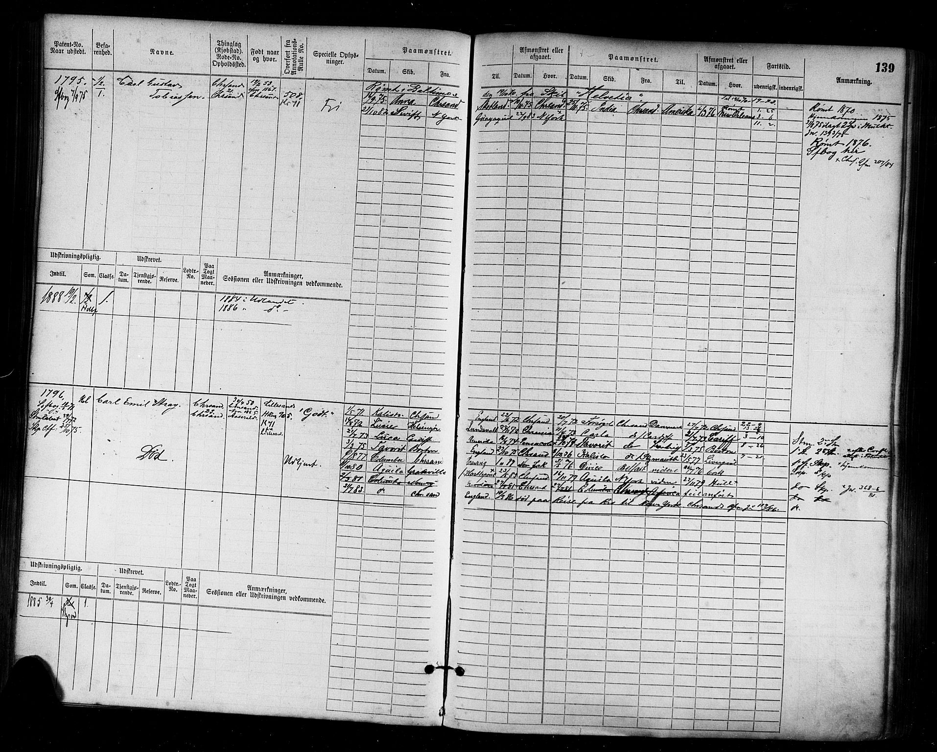 Kristiansand mønstringskrets, AV/SAK-2031-0015/F/Fb/L0005: Hovedrulle nr 1521-2283, I-12, 1868-1915, s. 146