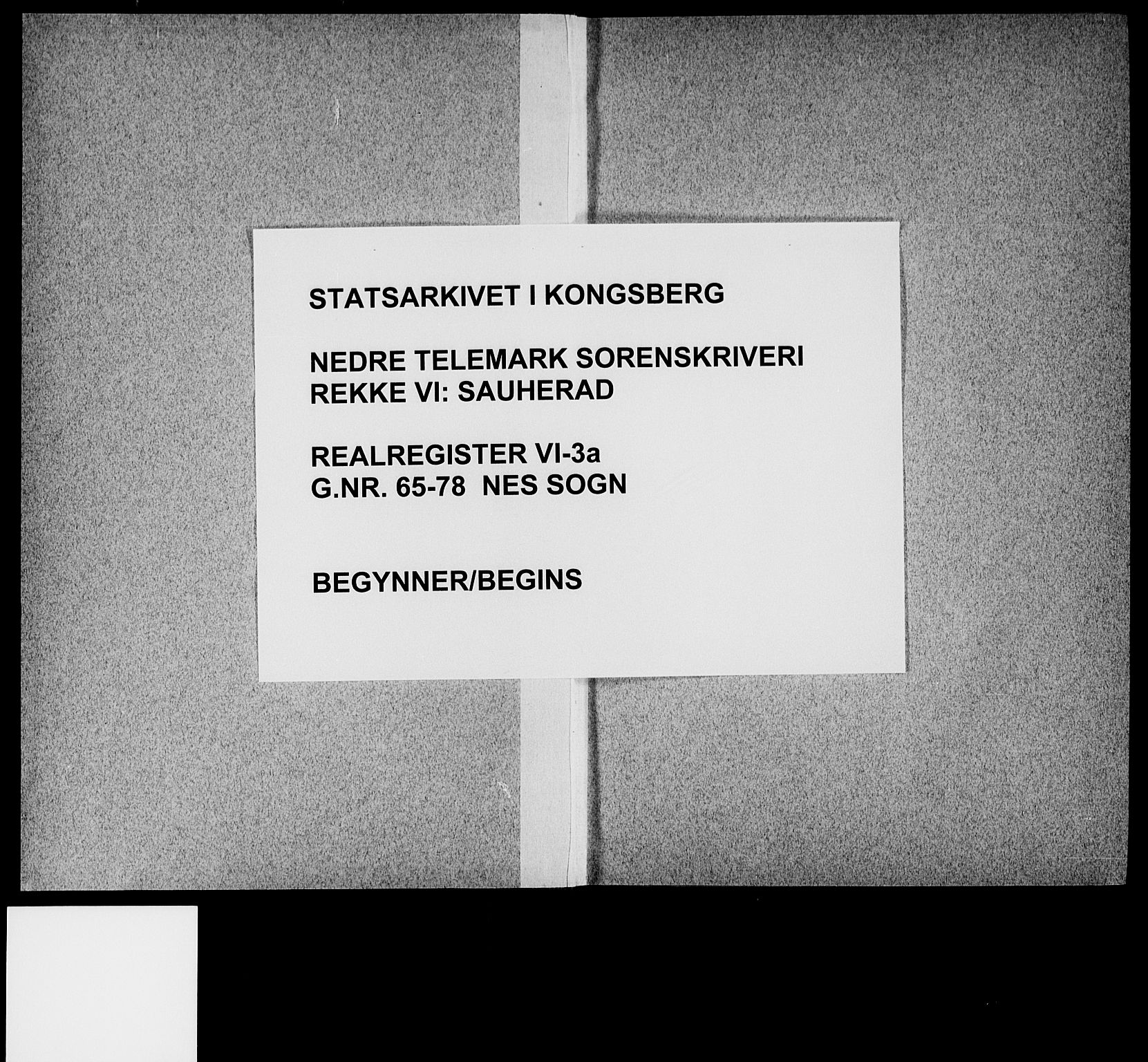 Nedre Telemark sorenskriveri, SAKO/A-135/G/Gb/Gbf/L0003a: Panteregister nr. VI 3a