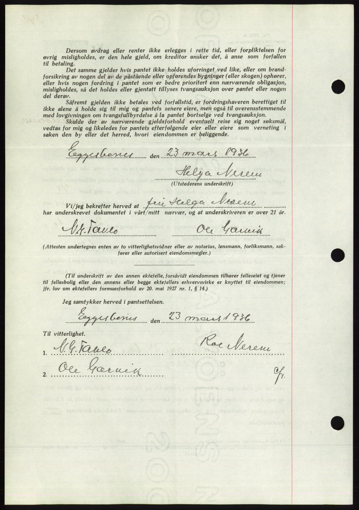 Søre Sunnmøre sorenskriveri, AV/SAT-A-4122/1/2/2C/L0060: Pantebok nr. 54, 1935-1936, Tingl.dato: 24.03.1936