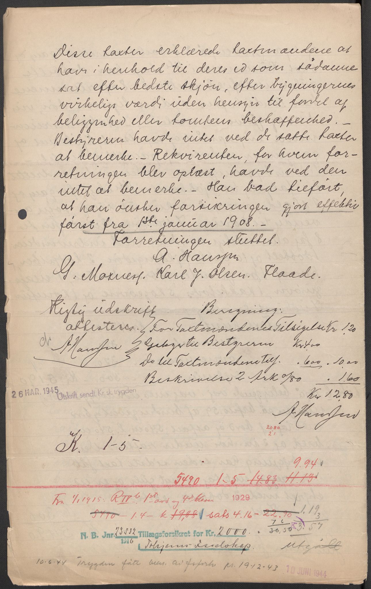 Norges Brannkasse, AV/RA-S-1549/E/Eu/L0013: Branntakster for Vardø by, 1843-1955, s. 623