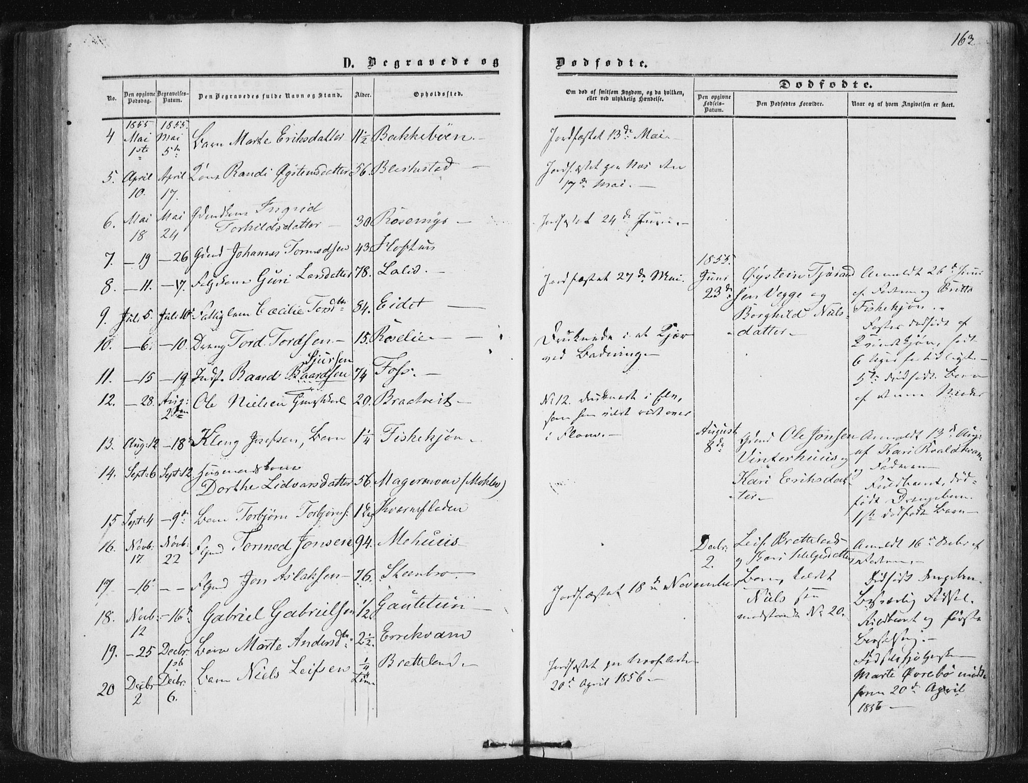 Suldal sokneprestkontor, AV/SAST-A-101845/01/IV/L0009: Ministerialbok nr. A 9, 1854-1868, s. 163