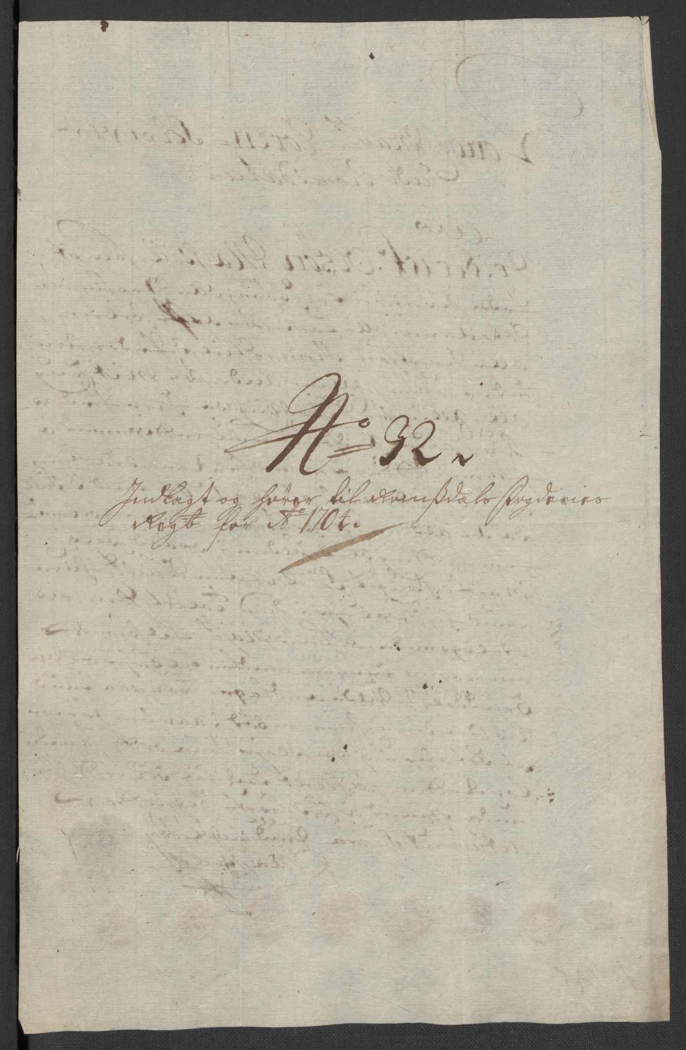 Rentekammeret inntil 1814, Reviderte regnskaper, Fogderegnskap, AV/RA-EA-4092/R55/L3656: Fogderegnskap Romsdal, 1703-1705, s. 320