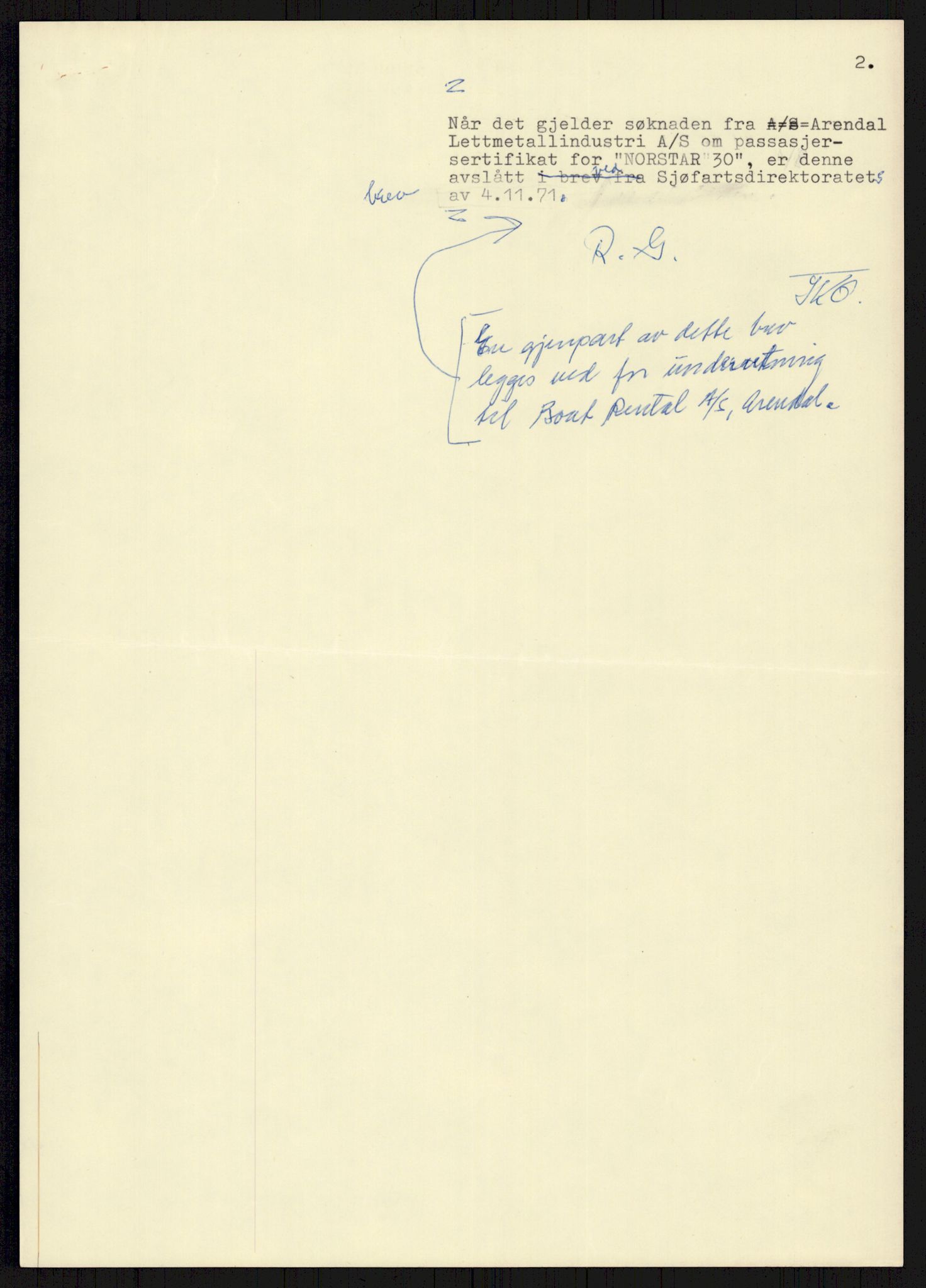 Sjøfartsdirektoratet med forløpere, generelt arkiv, AV/RA-S-1407/D/Du/Duc/L0641/0004: Skipskontrollen - Forskrifter    / Utleiebåter (2 mapper), 1977-1989, s. 205