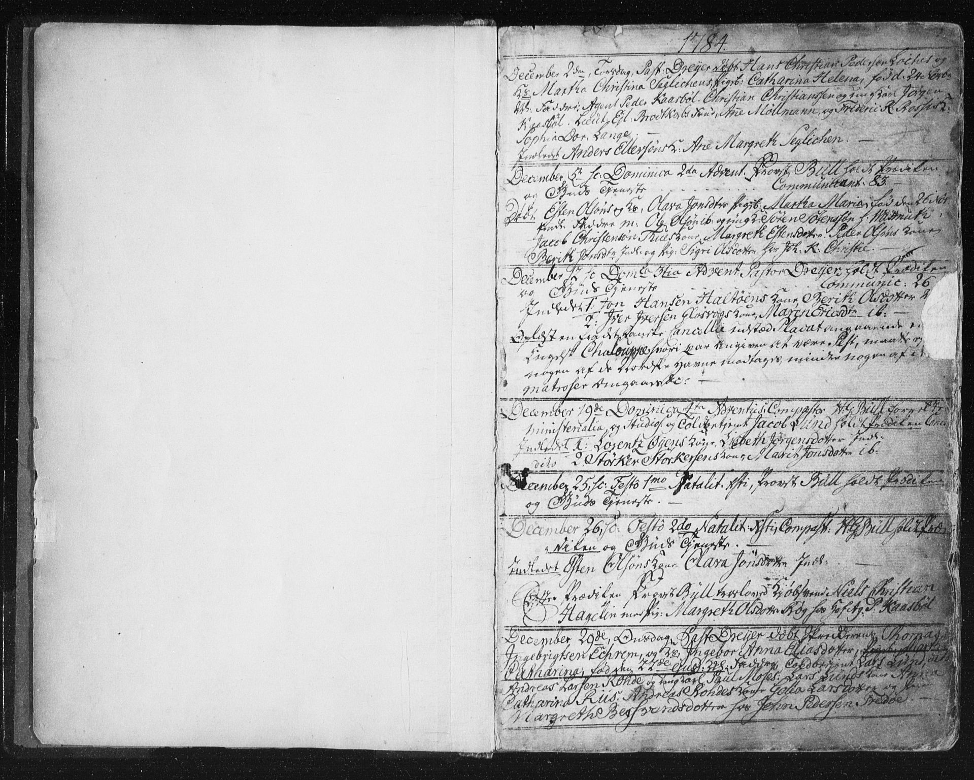 Ministerialprotokoller, klokkerbøker og fødselsregistre - Møre og Romsdal, SAT/A-1454/572/L0841: Ministerialbok nr. 572A04, 1784-1819, s. 1
