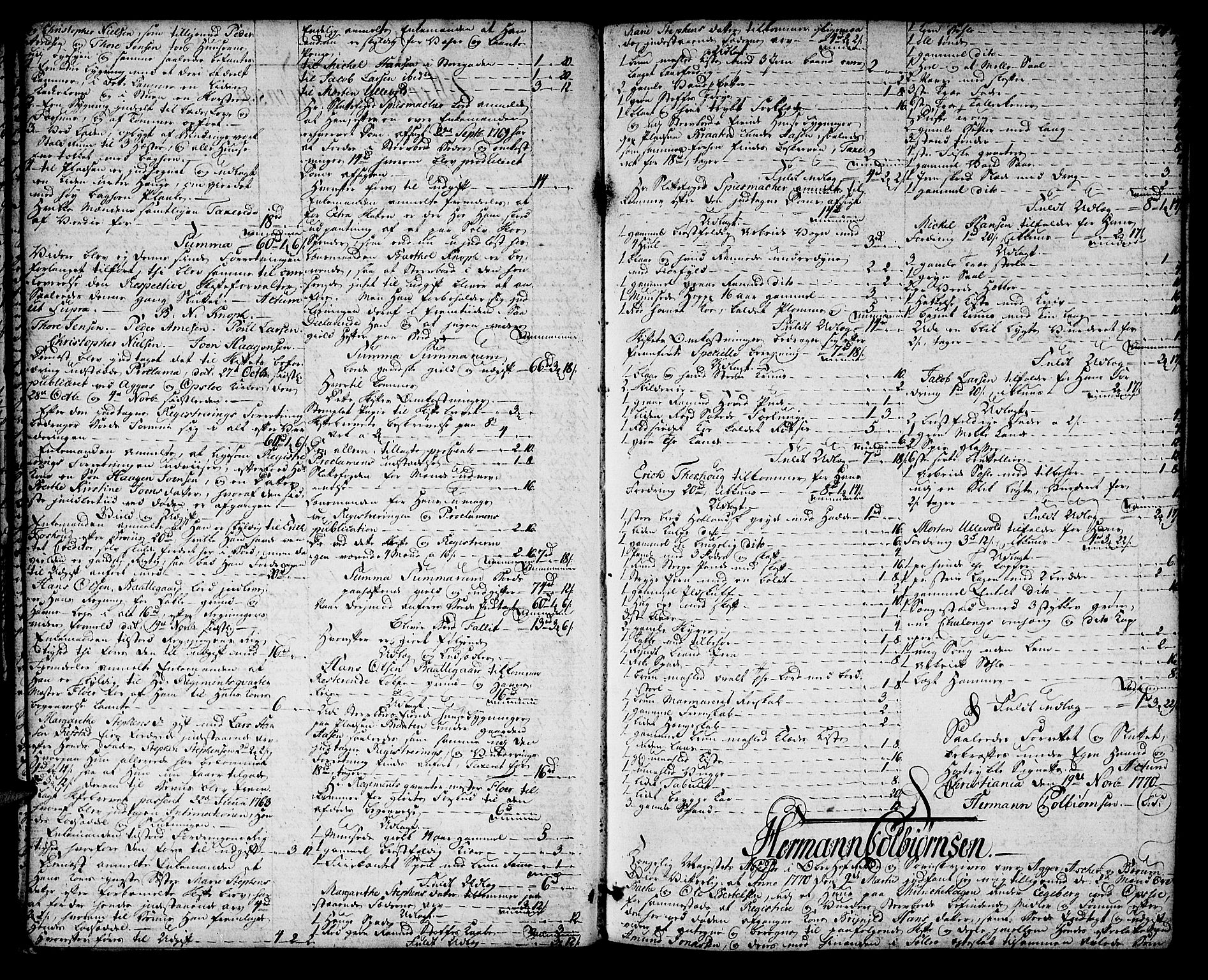 Aker sorenskriveri, AV/SAO-A-10895/H/Hb/L0013a: Skifteprotokoll, 1770-1780, s. 13b-14a