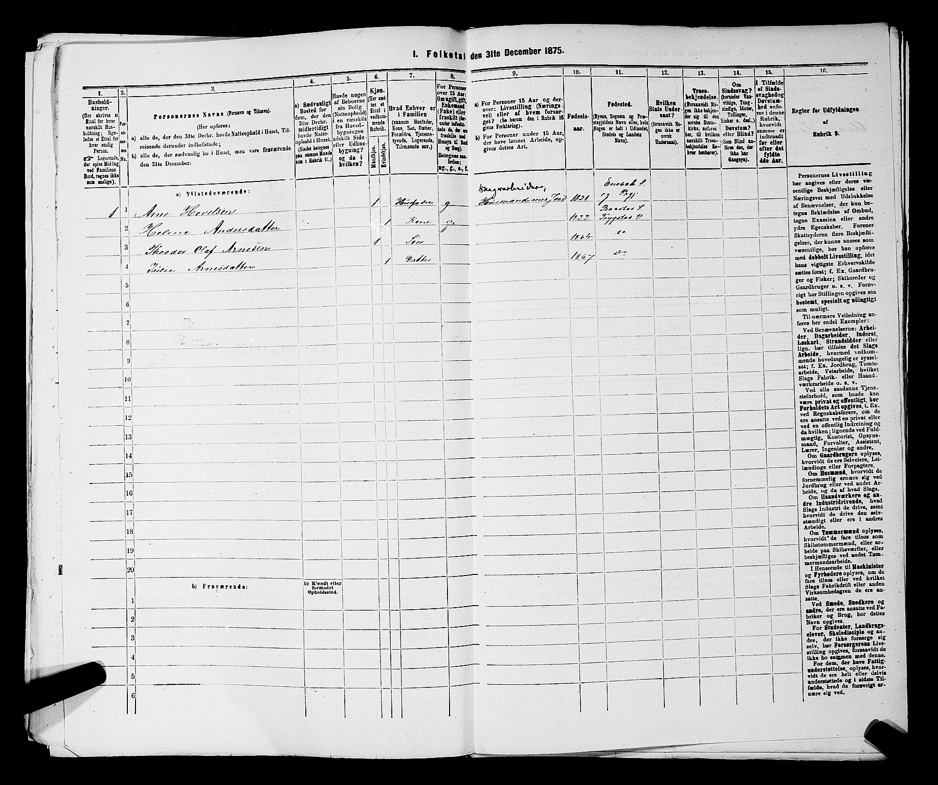 RA, Folketelling 1875 for 0122P Trøgstad prestegjeld, 1875, s. 1319