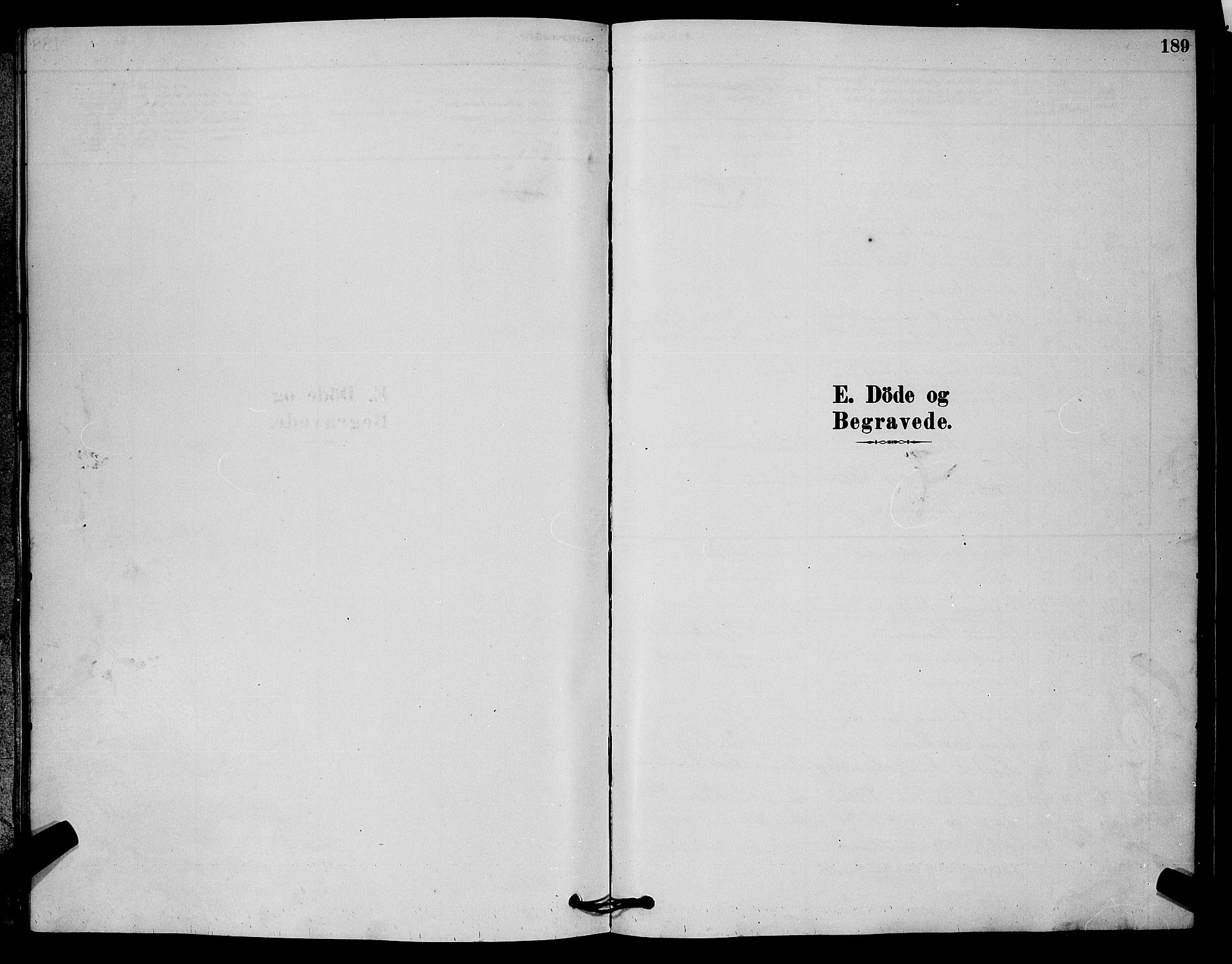 Fet prestekontor Kirkebøker, AV/SAO-A-10370a/G/Ga/L0006: Klokkerbok nr. I 6, 1878-1891, s. 189