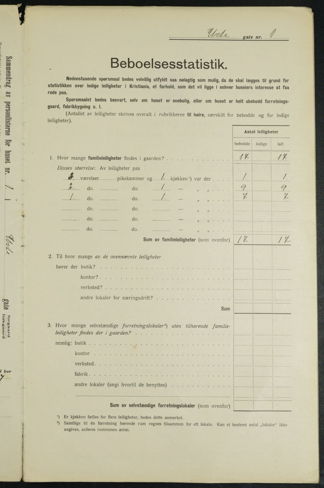 OBA, Kommunal folketelling 1.2.1913 for Kristiania, 1913, s. 120474