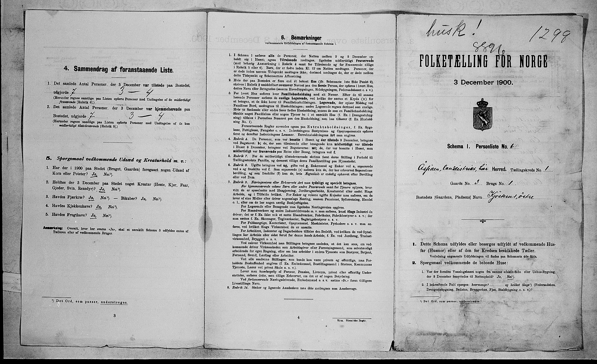 RA, Folketelling 1900 for 0626 Lier herred, 1900, s. 1642