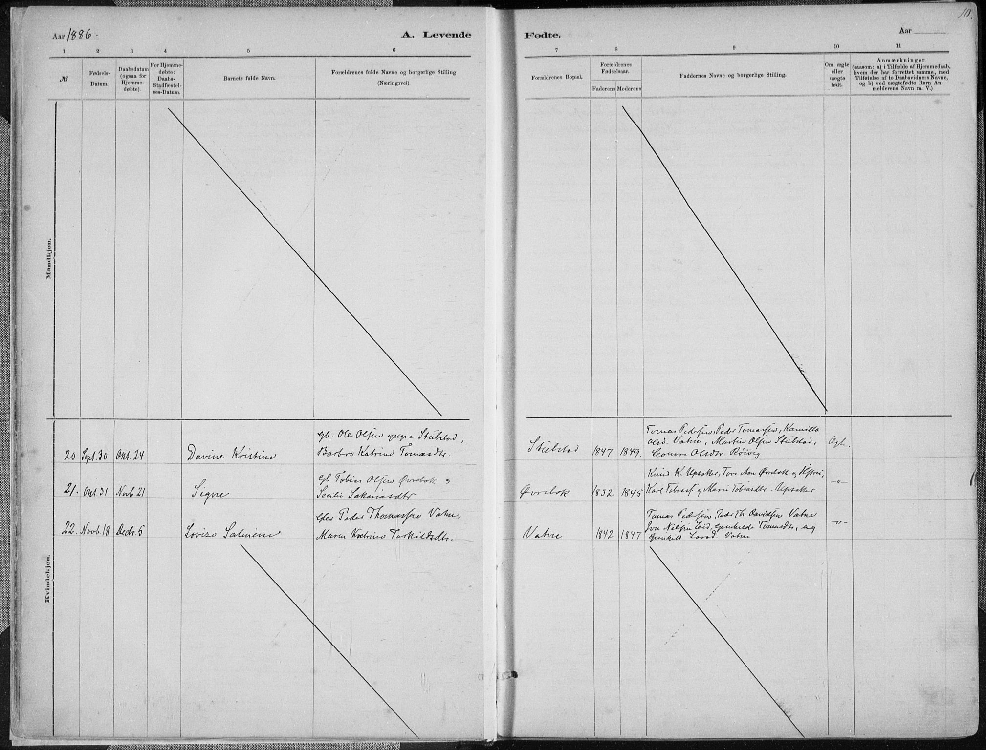 Holum sokneprestkontor, SAK/1111-0022/F/Fa/Faa/L0007: Ministerialbok nr. A 7, 1884-1907, s. 10