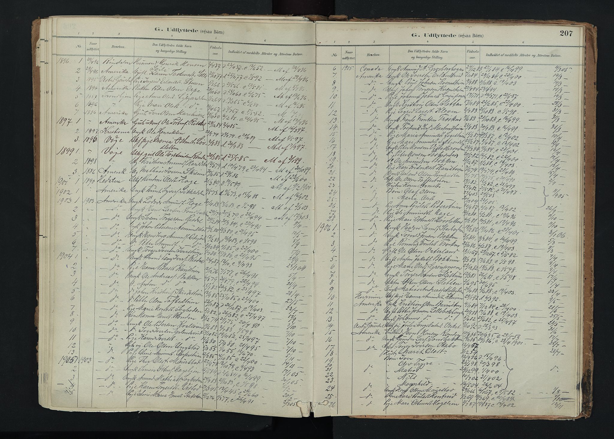 Nord-Fron prestekontor, AV/SAH-PREST-080/H/Ha/Haa/L0005: Ministerialbok nr. 5, 1884-1914, s. 207