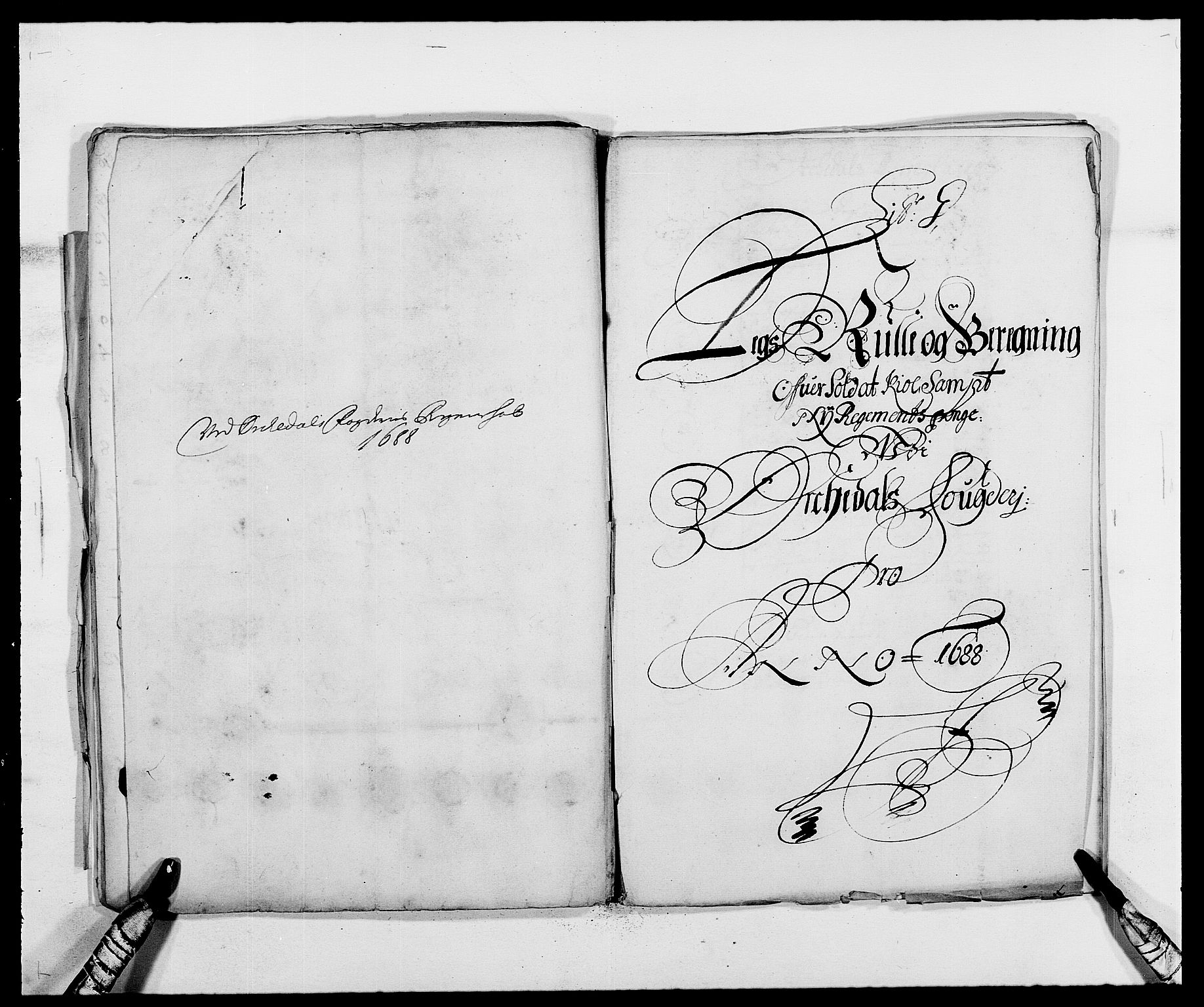 Rentekammeret inntil 1814, Reviderte regnskaper, Fogderegnskap, AV/RA-EA-4092/R58/L3935: Fogderegnskap Orkdal, 1687-1688, s. 280