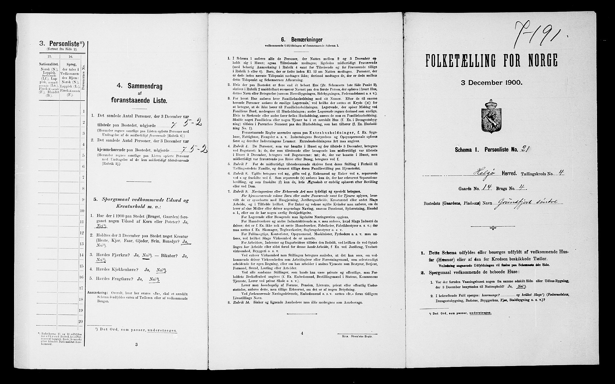 SATØ, Folketelling 1900 for 1935 Helgøy herred, 1900, s. 266
