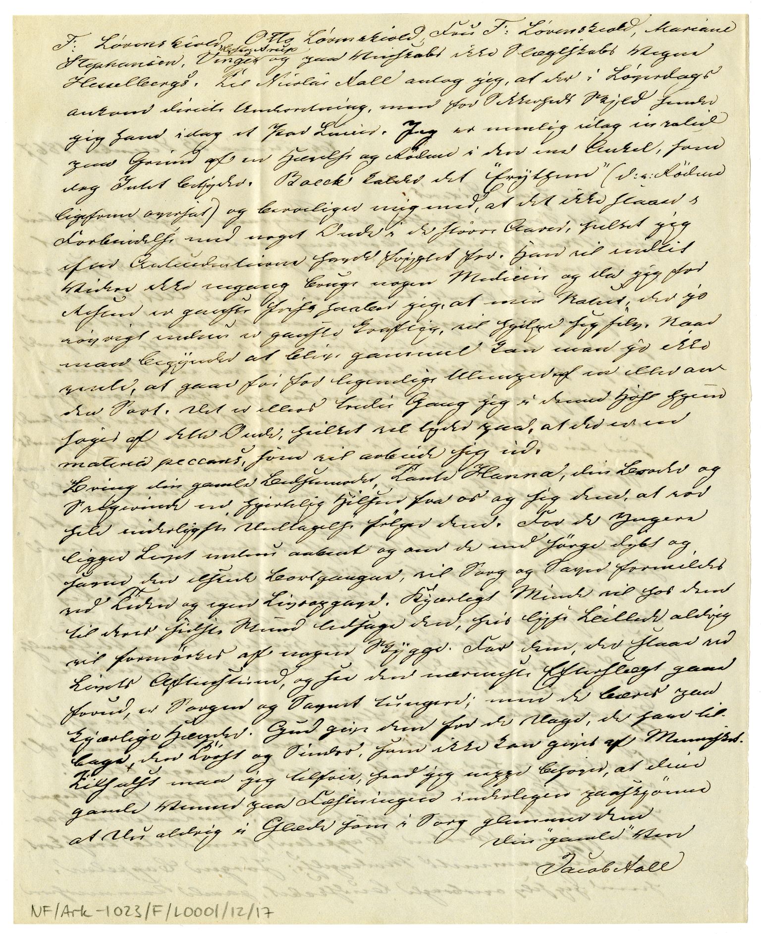 Diderik Maria Aalls brevsamling, NF/Ark-1023/F/L0001: D.M. Aalls brevsamling. A - B, 1738-1889, s. 117