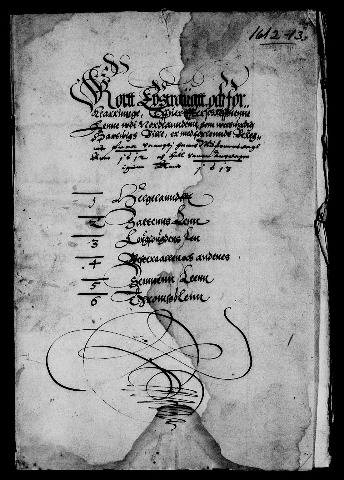 Rentekammeret inntil 1814, Reviderte regnskaper, Lensregnskaper, AV/RA-EA-5023/R/Rb/Rbz/L0003: Nordlandenes len, 1611-1613