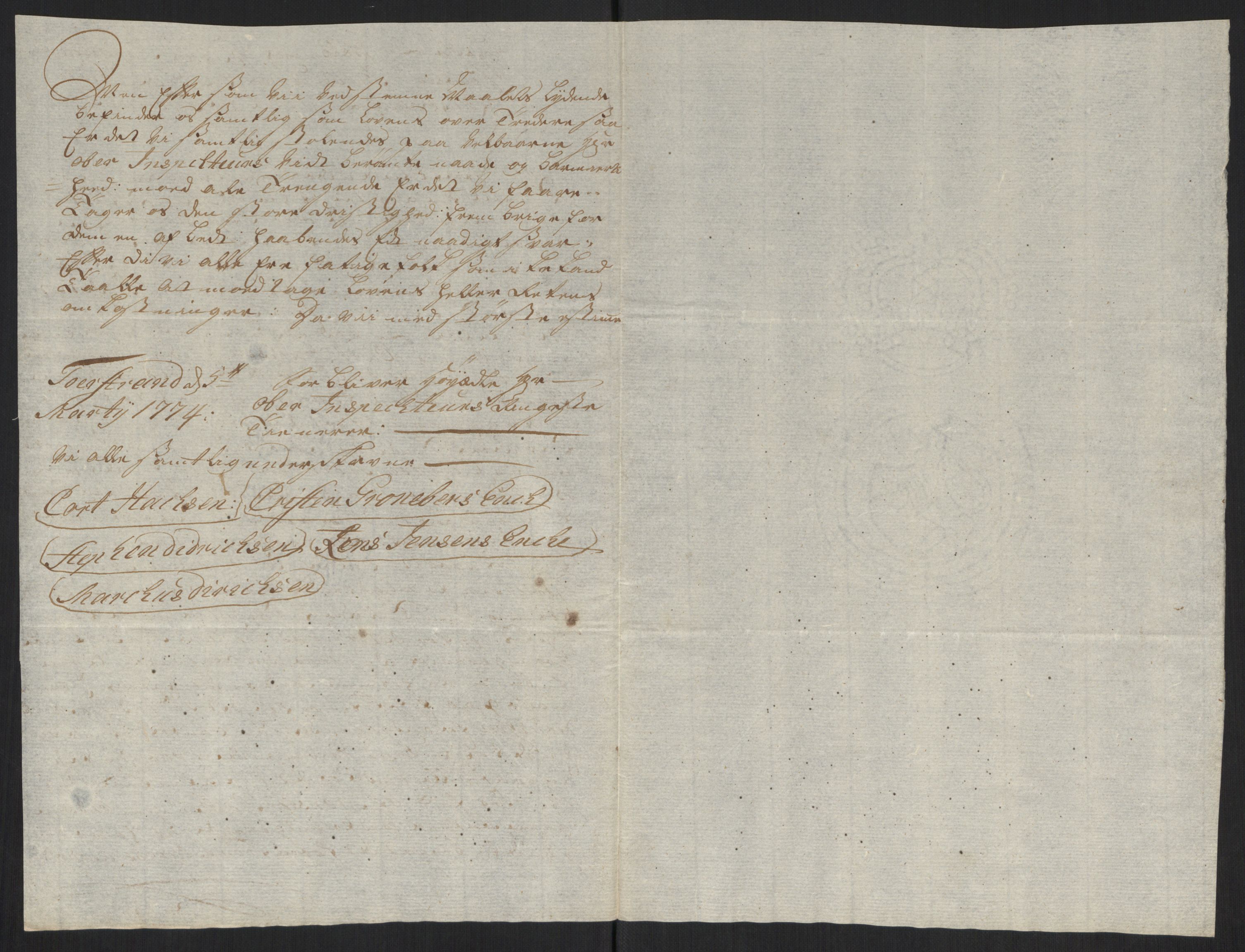 Larvik grevskap, AV/SAKO-A-1056/Y/Yb/L0001: Dokumenter, 1698-1782, s. 43