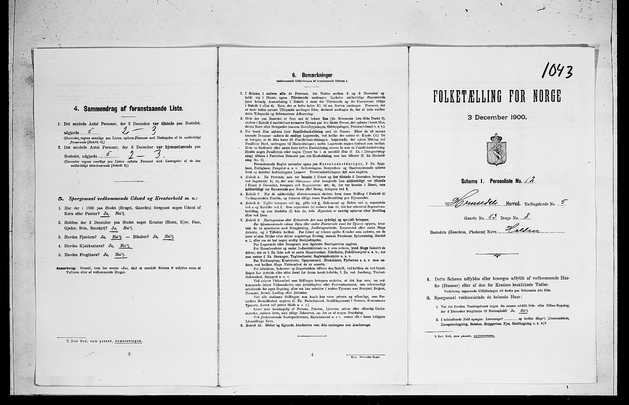 RA, Folketelling 1900 for 0618 Hemsedal herred, 1900, s. 369