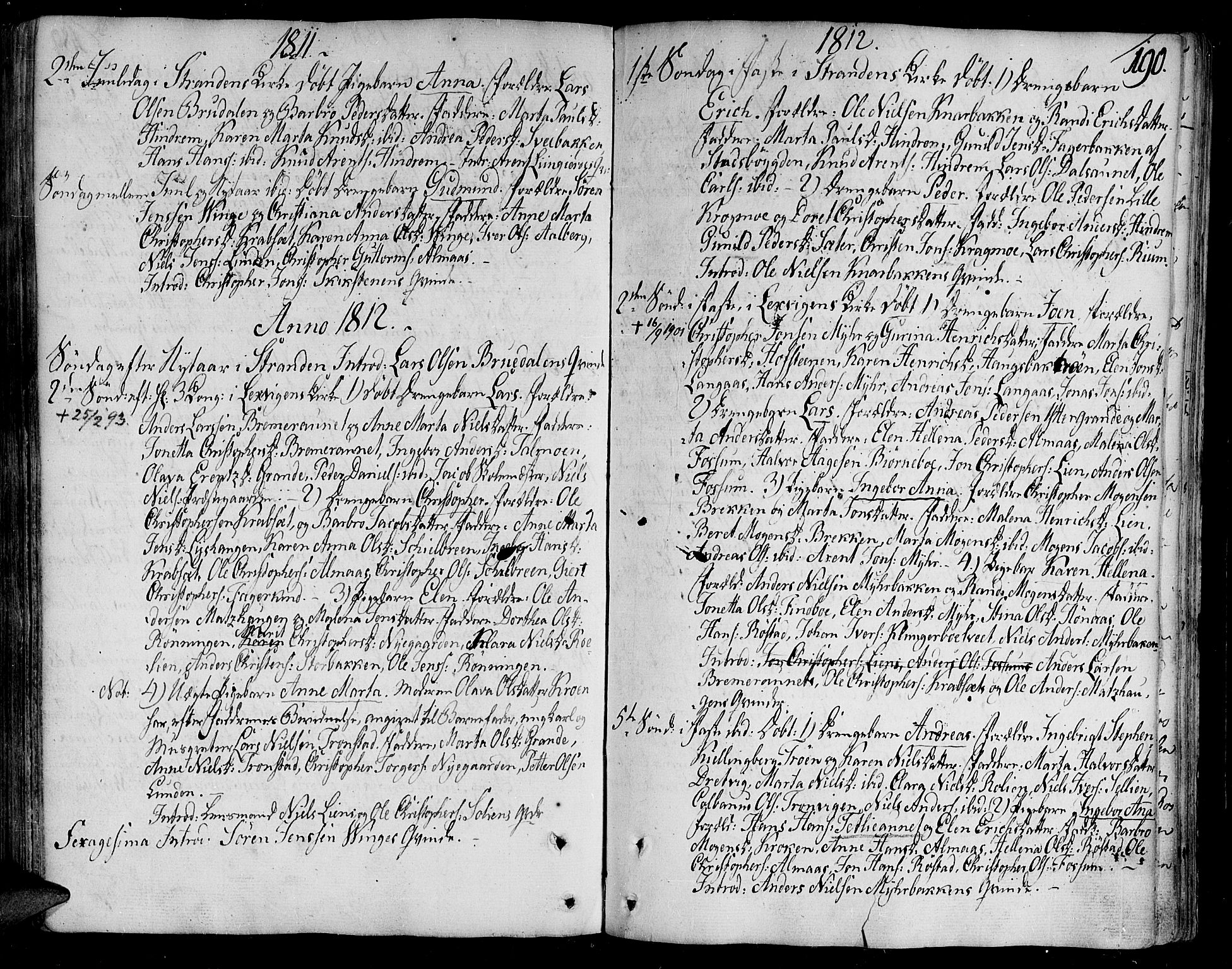 Ministerialprotokoller, klokkerbøker og fødselsregistre - Nord-Trøndelag, SAT/A-1458/701/L0004: Ministerialbok nr. 701A04, 1783-1816, s. 190