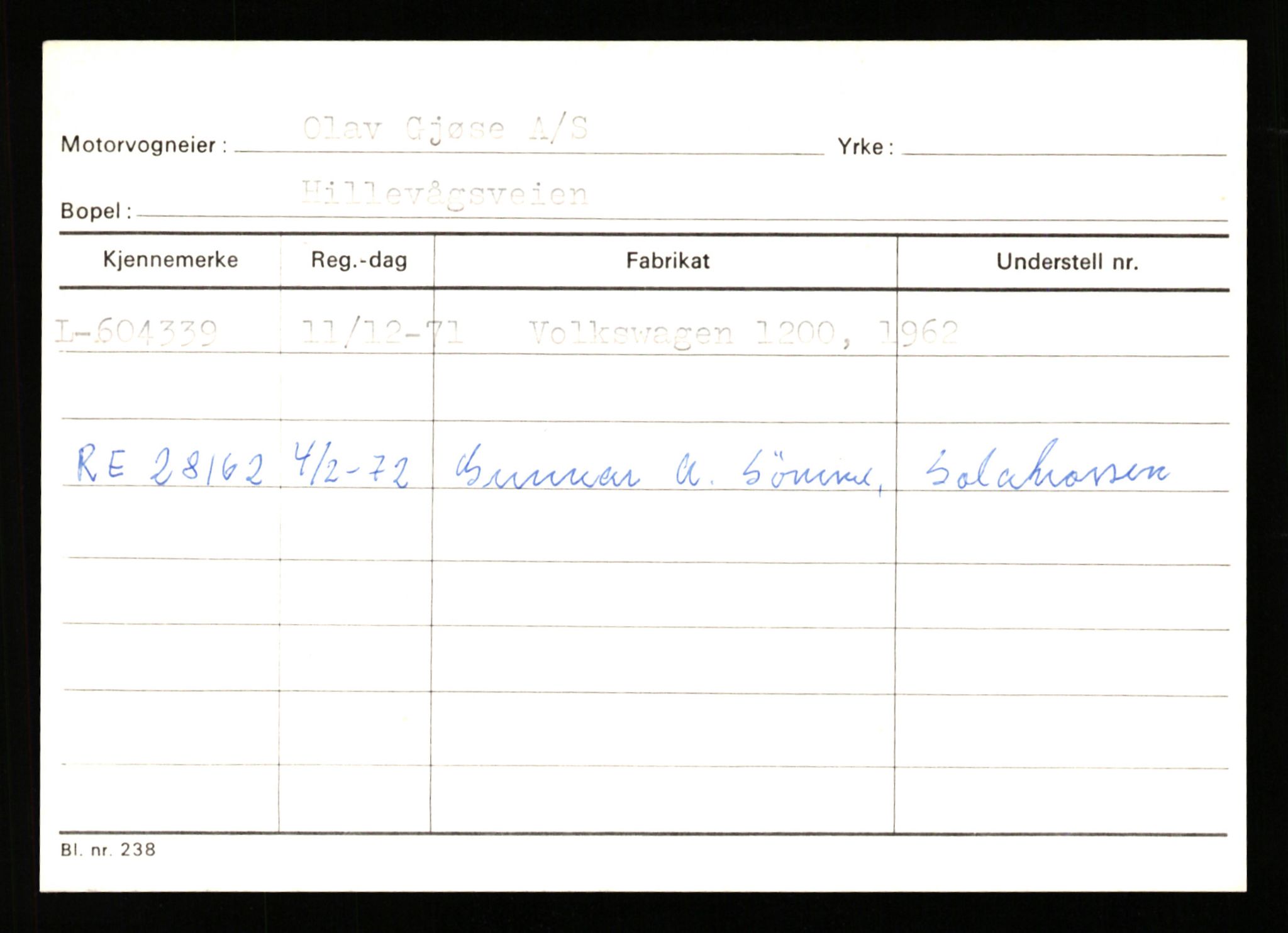 Stavanger trafikkstasjon, AV/SAST-A-101942/0/G/L0012: Registreringsnummer: 363571 - 800000, 1930-1971, s. 1626