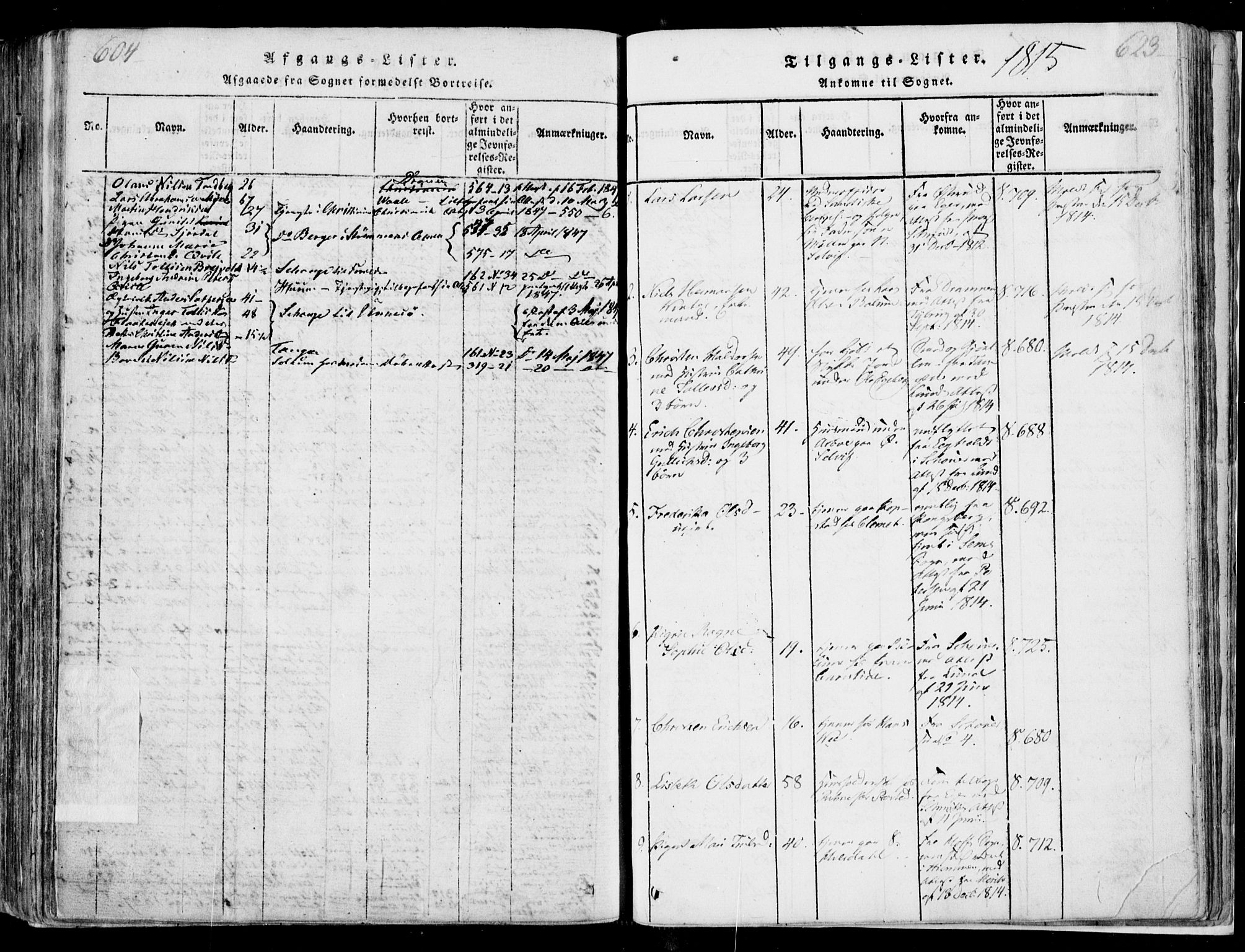 Sande Kirkebøker, AV/SAKO-A-53/F/Fa/L0003: Ministerialbok nr. 3, 1814-1847, s. 622-623