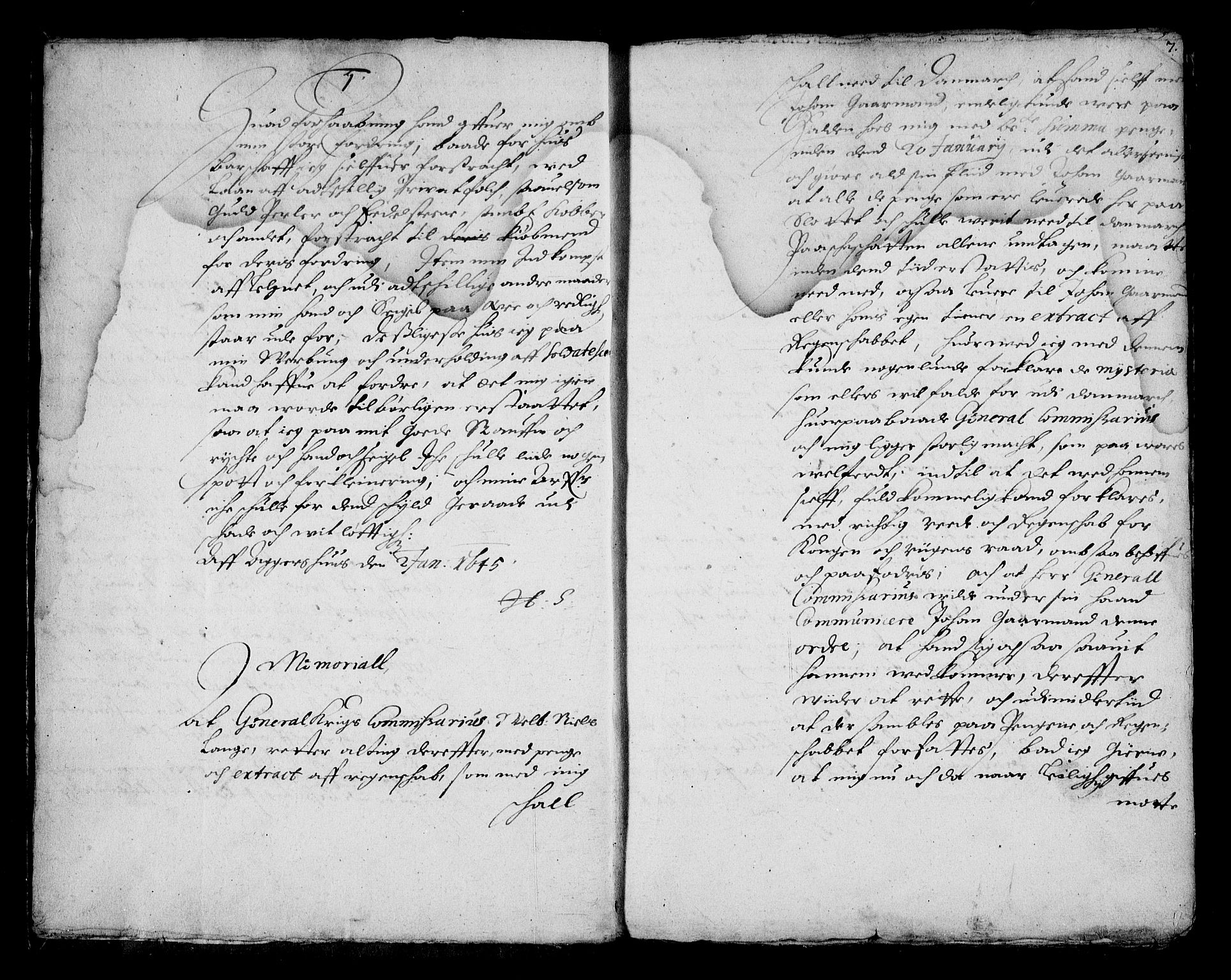 Stattholderembetet 1572-1771, AV/RA-EA-2870/Ba/L0001: Hannibal Sehested kopibok, 1645, s. 6b-7a