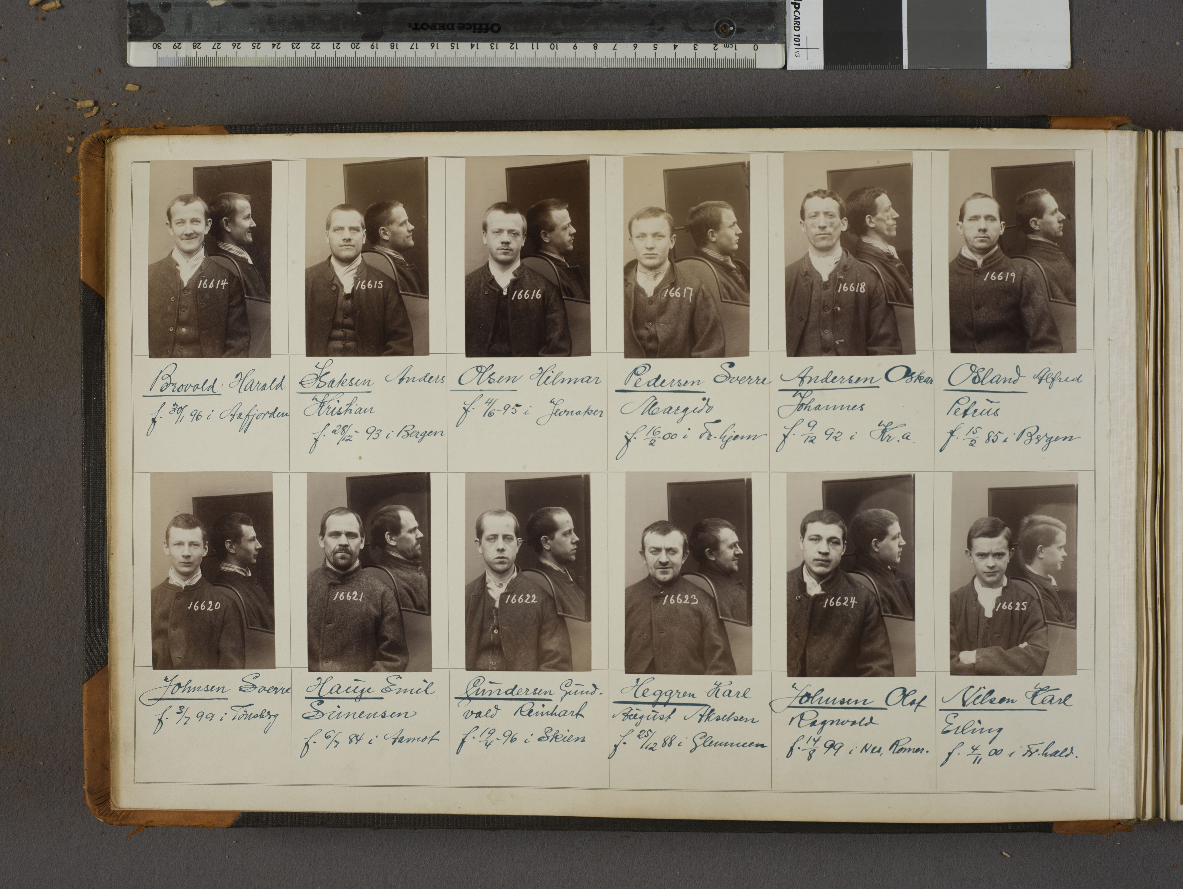 Oslo politikammer, Kriminalavdelingen, AV/SAO-A-11137/U/Ua/L0019: Forbryteralbum, 1920-1921, s. 2