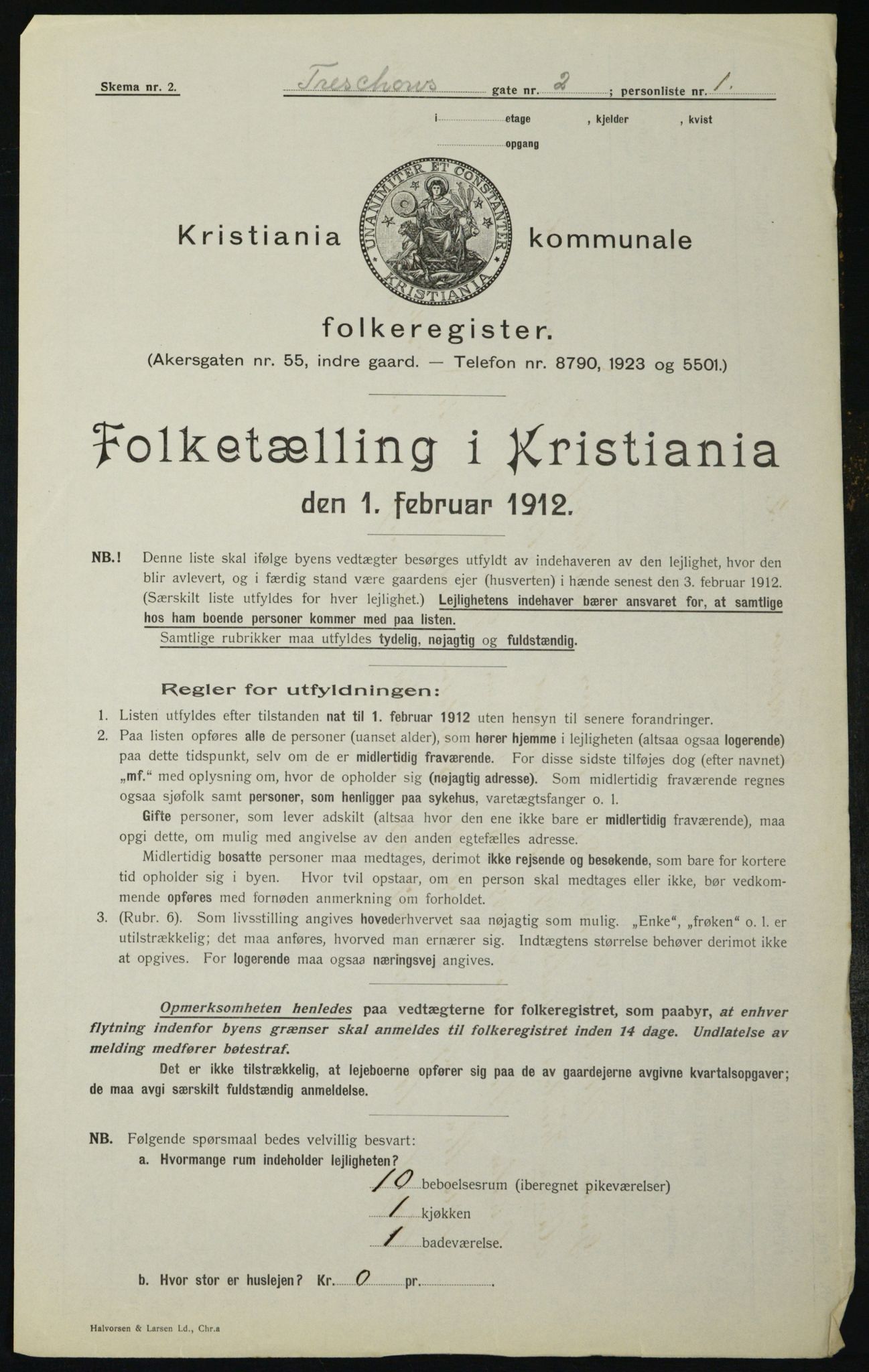 OBA, Kommunal folketelling 1.2.1912 for Kristiania, 1912, s. 115591