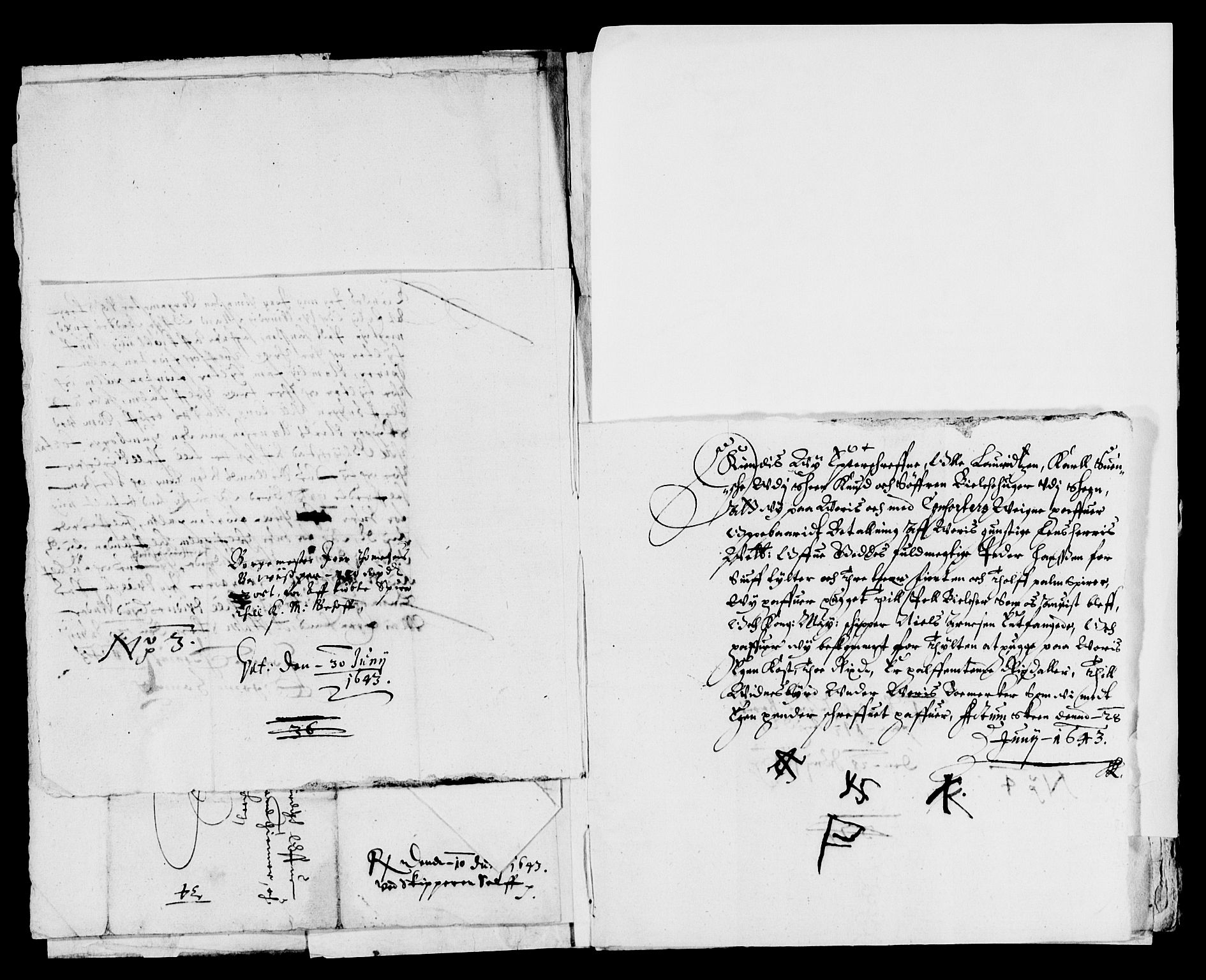 Rentekammeret inntil 1814, Reviderte regnskaper, Lensregnskaper, AV/RA-EA-5023/R/Rb/Rbp/L0028: Bratsberg len, 1642-1644