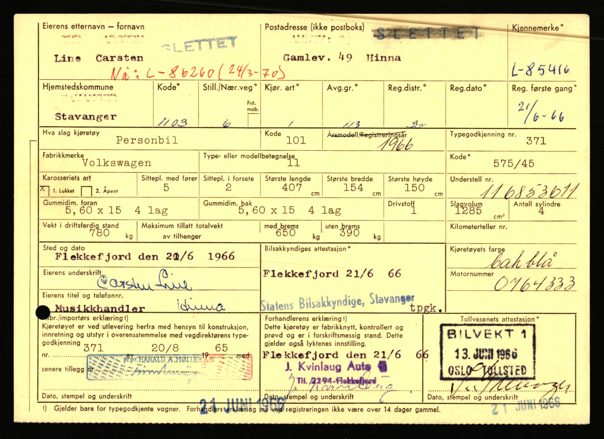 Stavanger trafikkstasjon, AV/SAST-A-101942/0/F/L0073: L-84100 - L-86499, 1930-1971, s. 1319