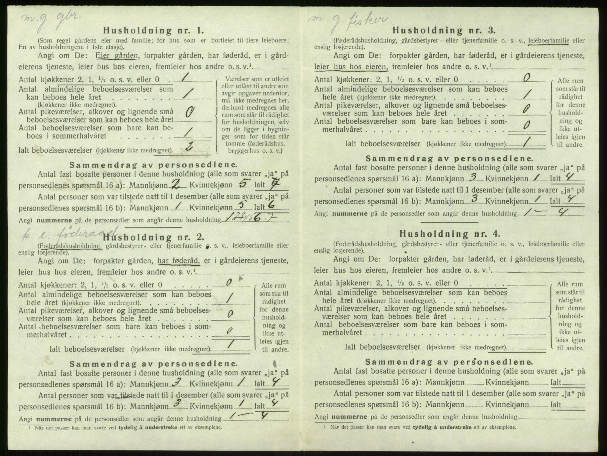 SAB, Folketelling 1920 for 1412 Solund herred, 1920, s. 222