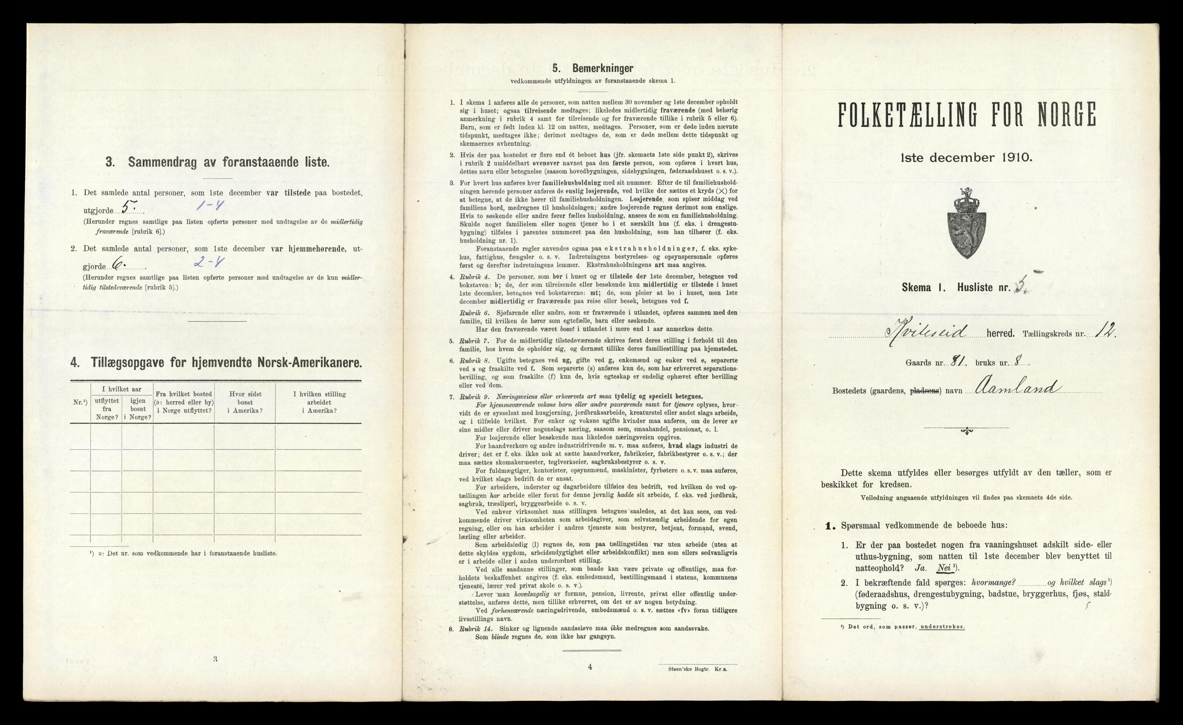 RA, Folketelling 1910 for 0829 Kviteseid herred, 1910, s. 1090