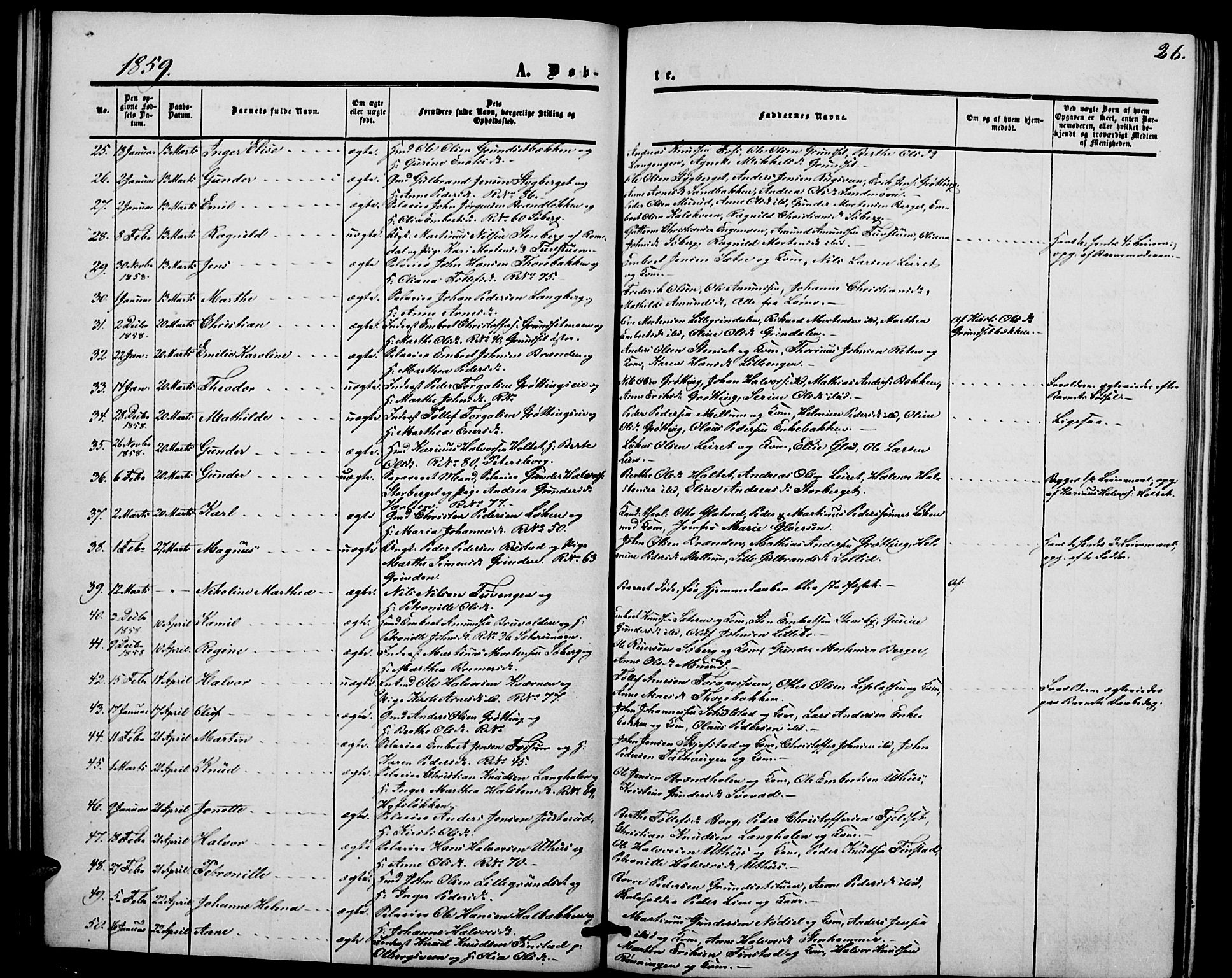 Elverum prestekontor, AV/SAH-PREST-044/H/Ha/Hab/L0003: Klokkerbok nr. 3, 1856-1865, s. 26