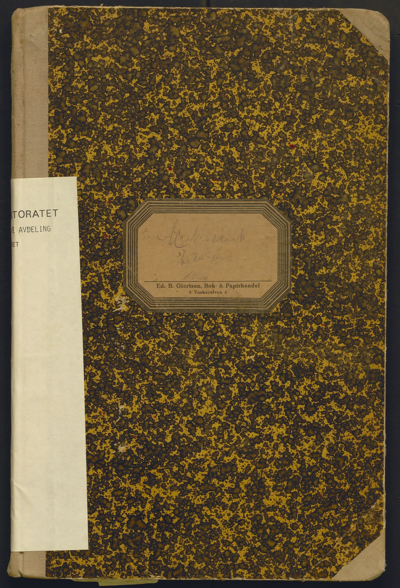 Fiskeridirektoratet - 1 Adm. ledelse - 13 Båtkontoret, AV/SAB-A-2003/I/Ia/Iac/L0016: 135.0307/1 Merkeprotokoll - Bindal, 1920-1930